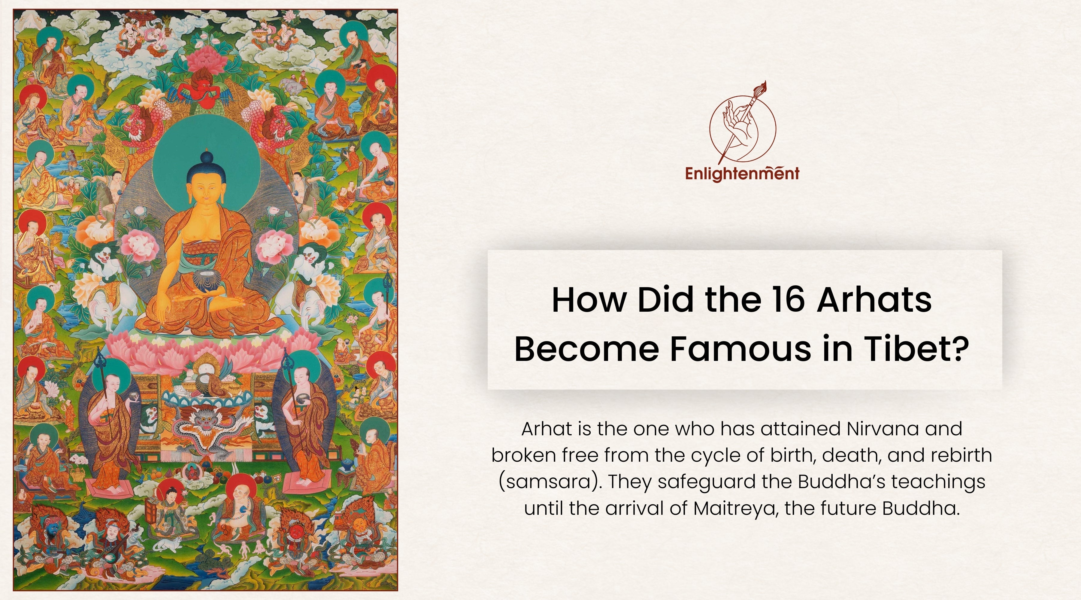 How Did the Sixteen Arhats Become Famous in Tibet?