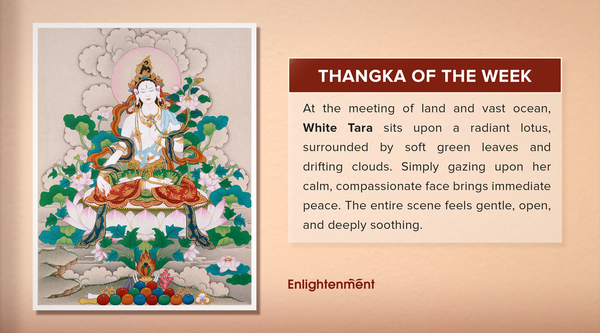 White Tara Thangka | A Gentle Presence of Healing, Peace, and Inner Calm