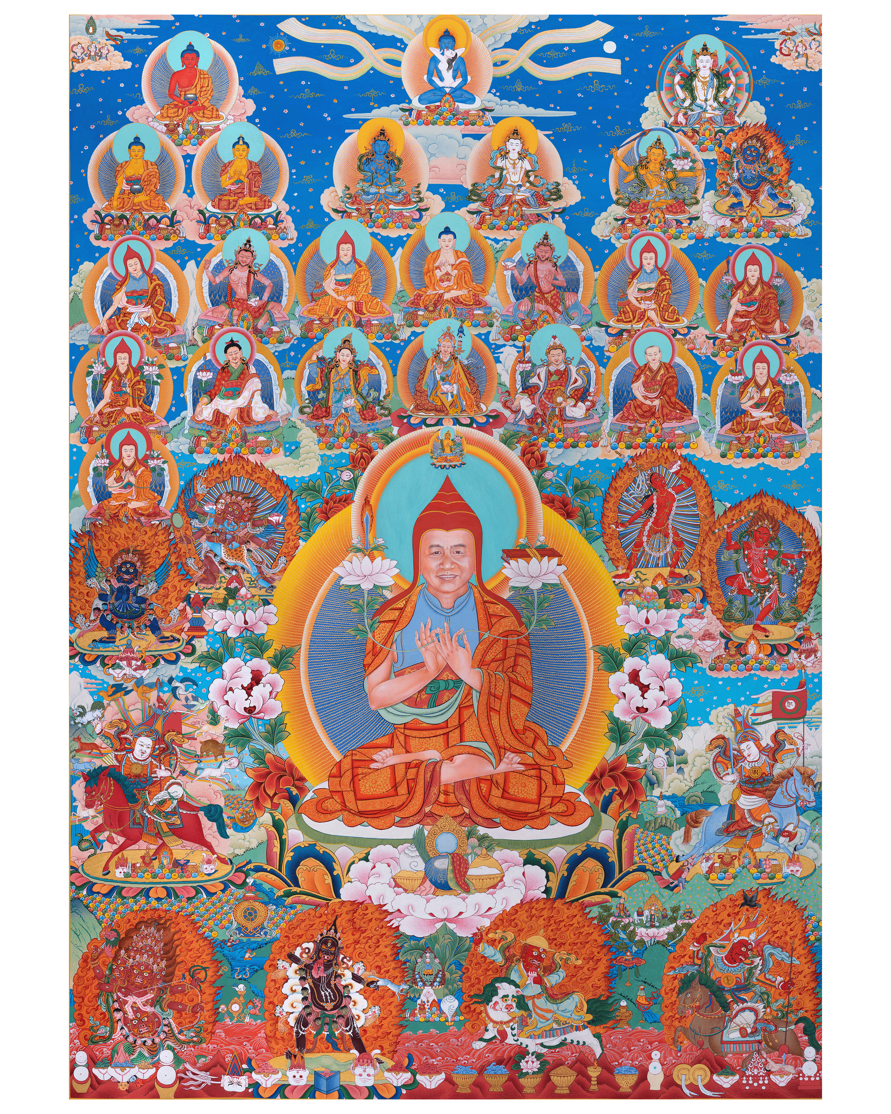 Thangka of Guru Khenpo Sodargye Rinpoche