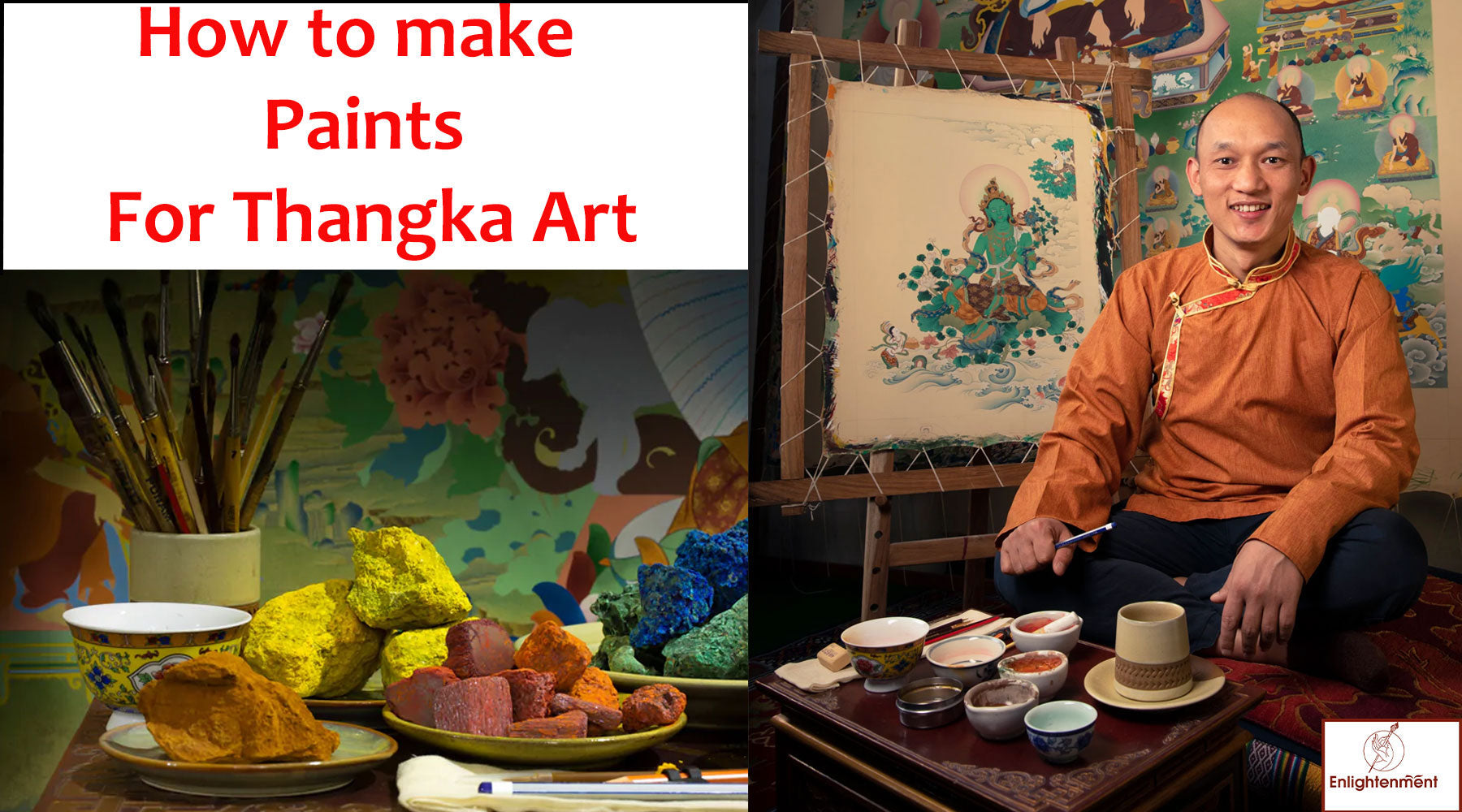 thangka paints natural stone color