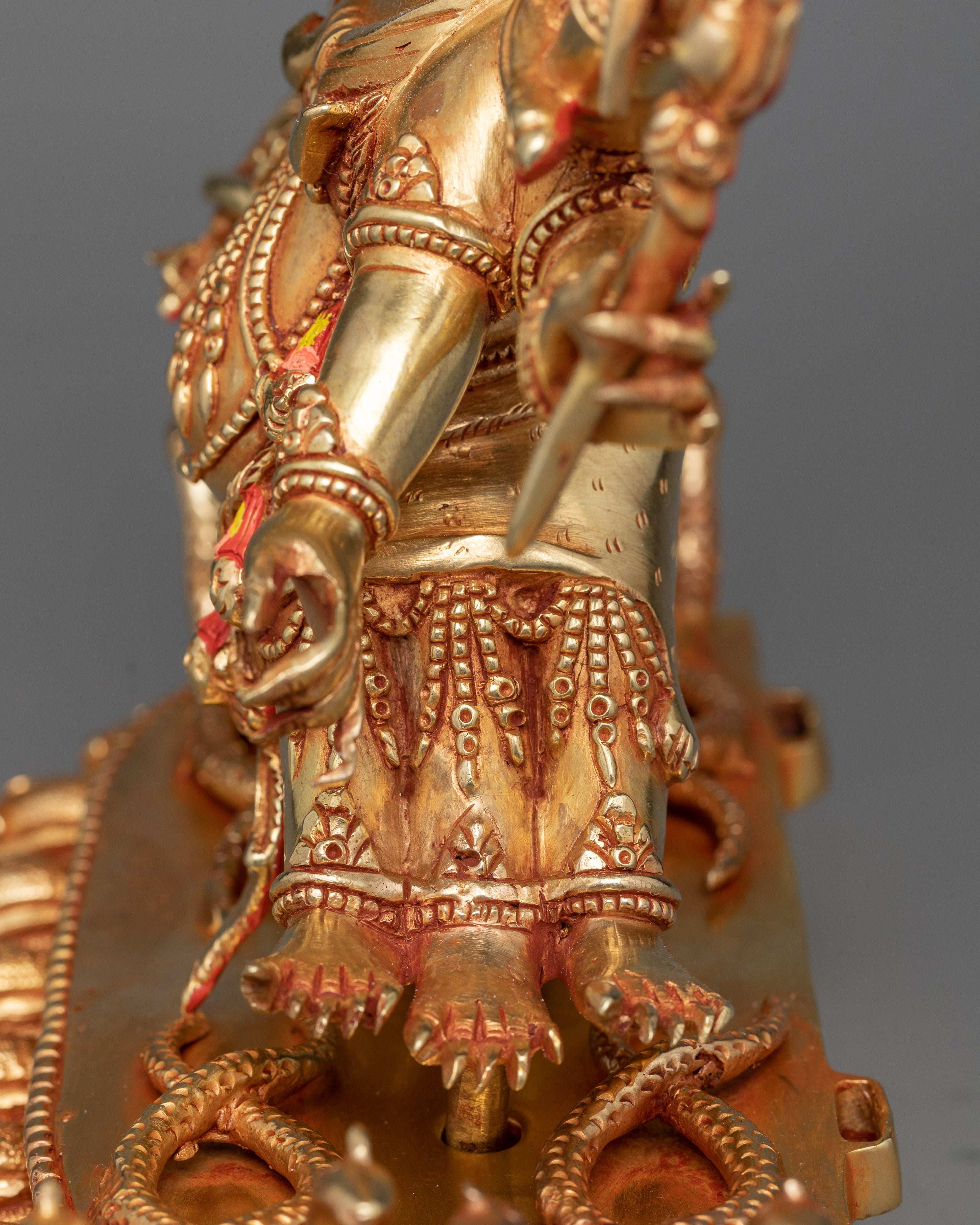 Hayagreeva Sculpture | 24K Gold Gilded Enlightenment
