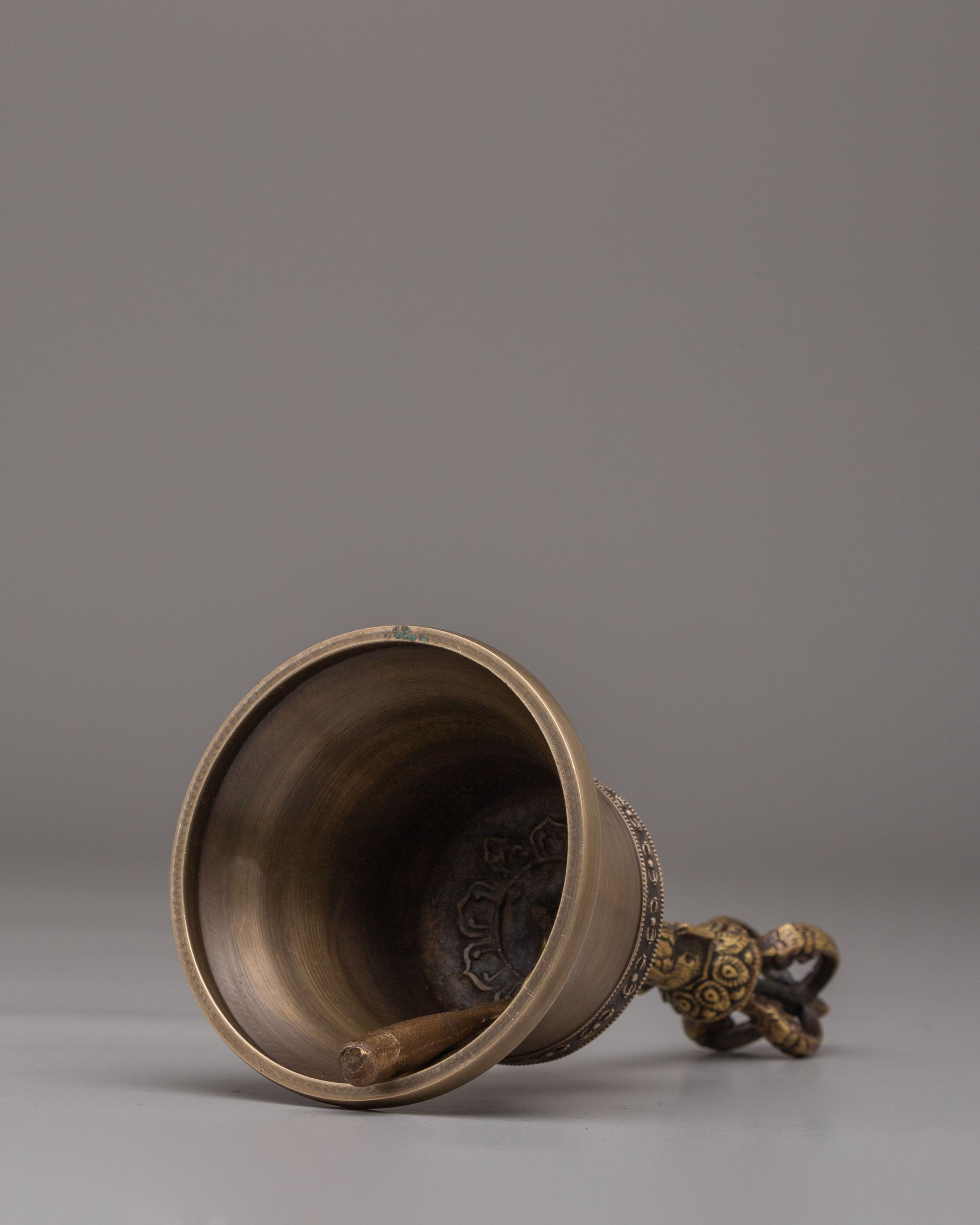 Handcrafted Buddhist Vajra and Bell Set | Tibetan Ritual Tools for Meditation and Altar Use