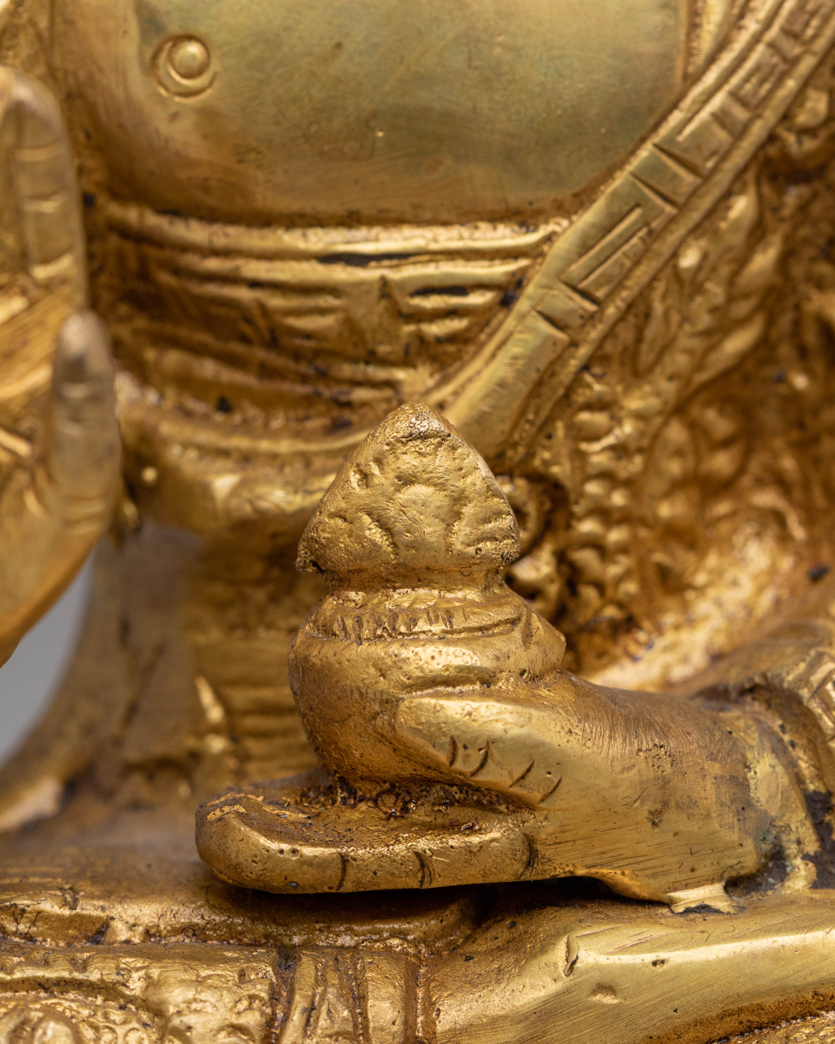 Handmade Amogasiddhi Buddha Statue | Symbol of Fearlessness and Enlightened Action