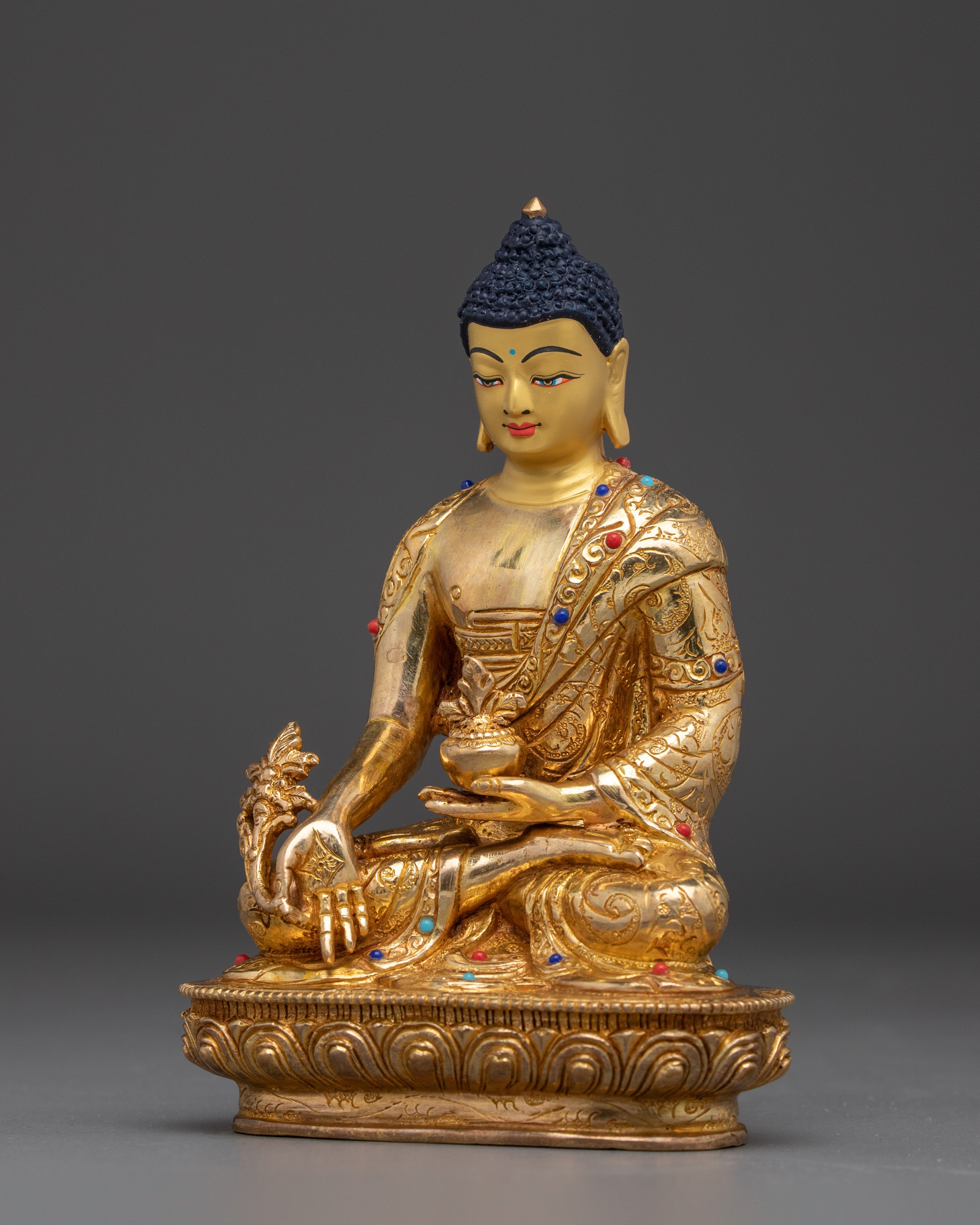 Exquisite Medicine Buddha Sculpture | Buddhist Healing Deity