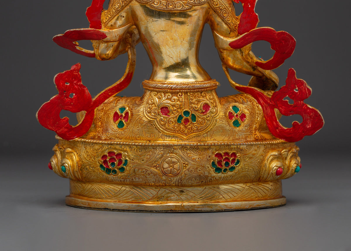 Serene Shyama Tara Handcrafted Statue | Green Tara - Mother of All Buddhas