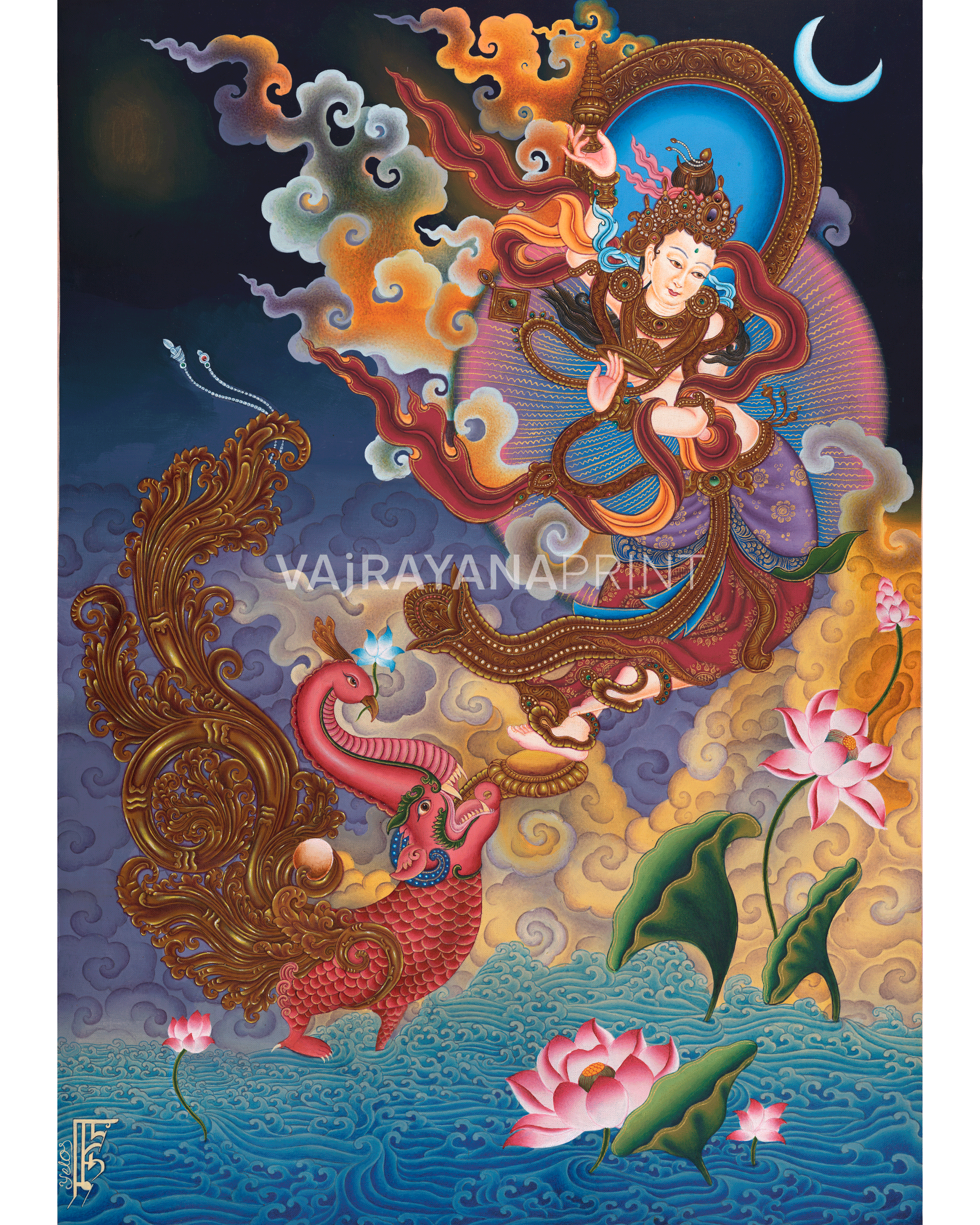 High-Quality Ganga Canvas Print