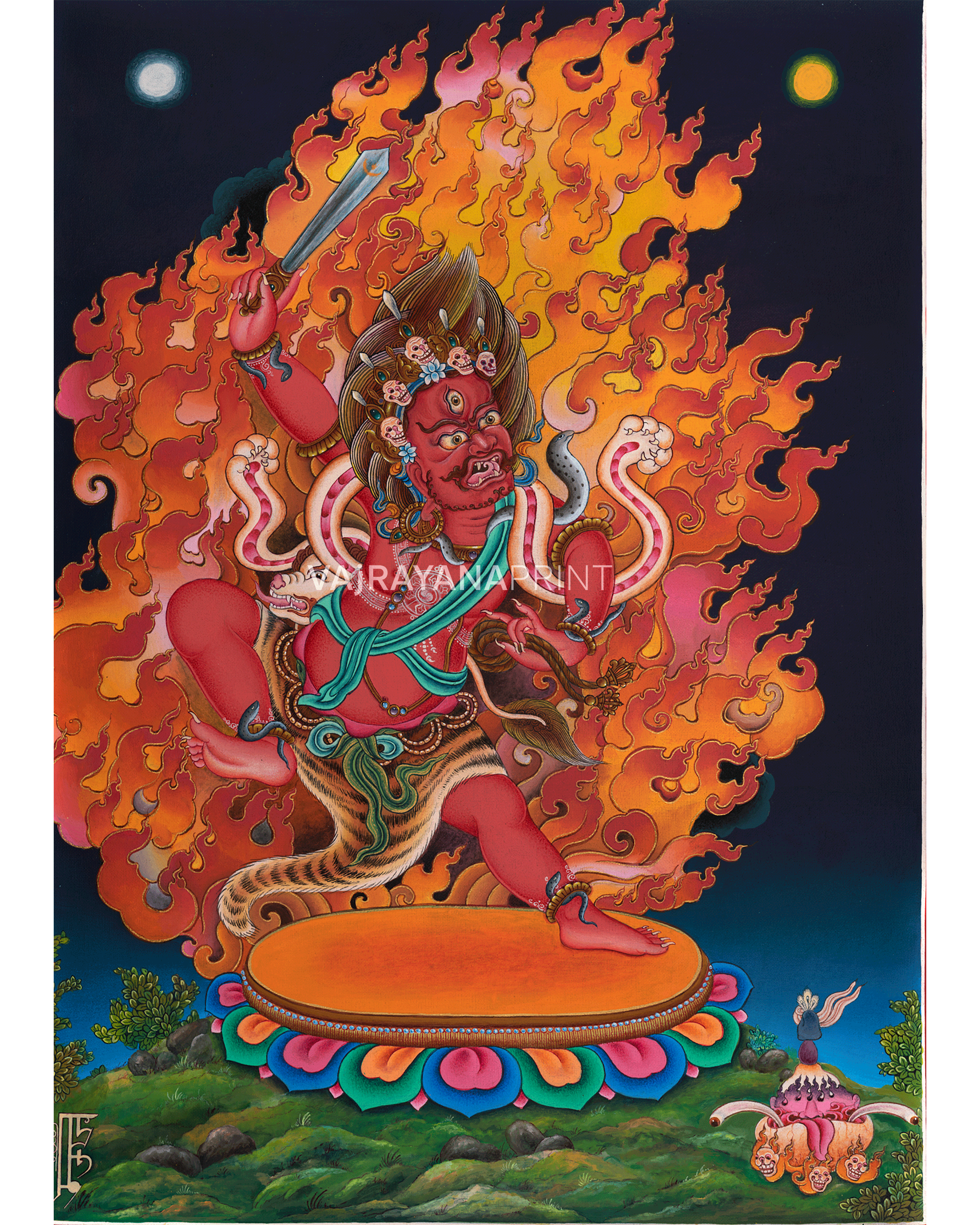 Khadgapani Goddess Thangka Print