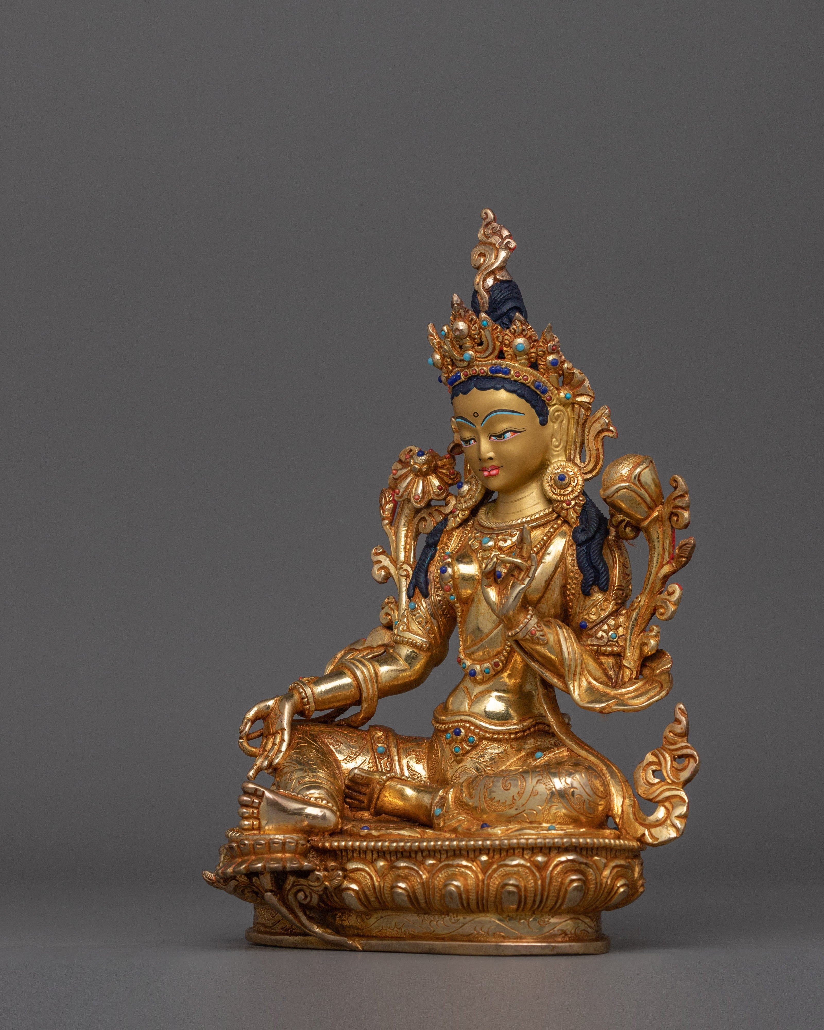 Princess Shyama Tara Statue | Artwork of Green Tara