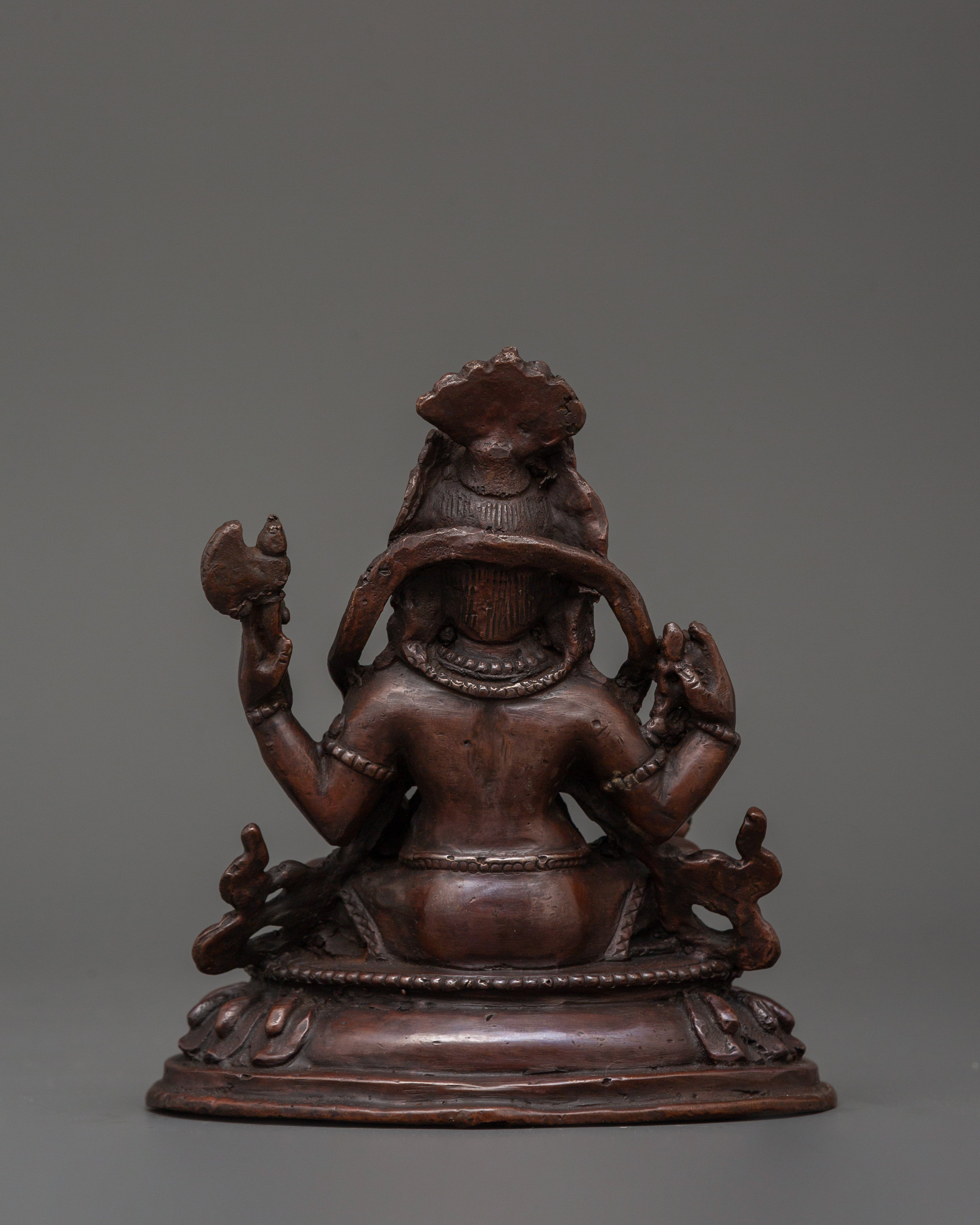 Oxidized Copper Ganesh Statue | Protection & Spiritual Growth