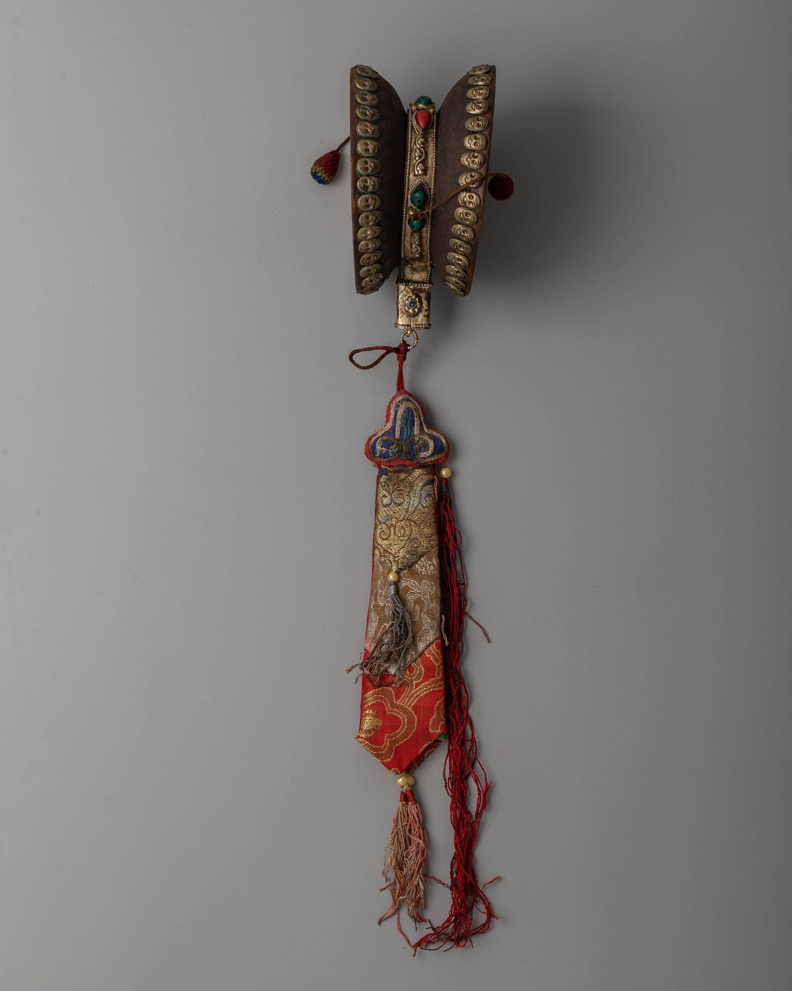 Tibetan Damaru Drum for Rituals | Spiritual Ritual Instrument for Meditation & Offerings