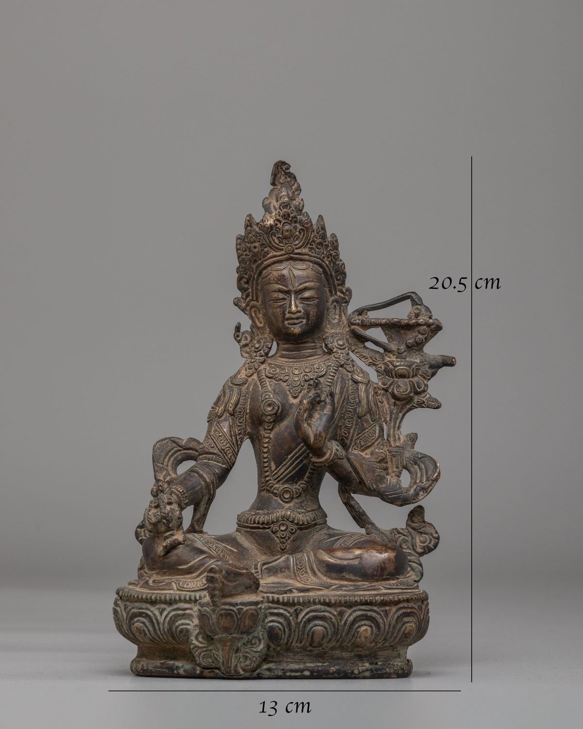 Handcrafted Red Tara Deity Statue | Sacred Tibetan Buddhist Art
