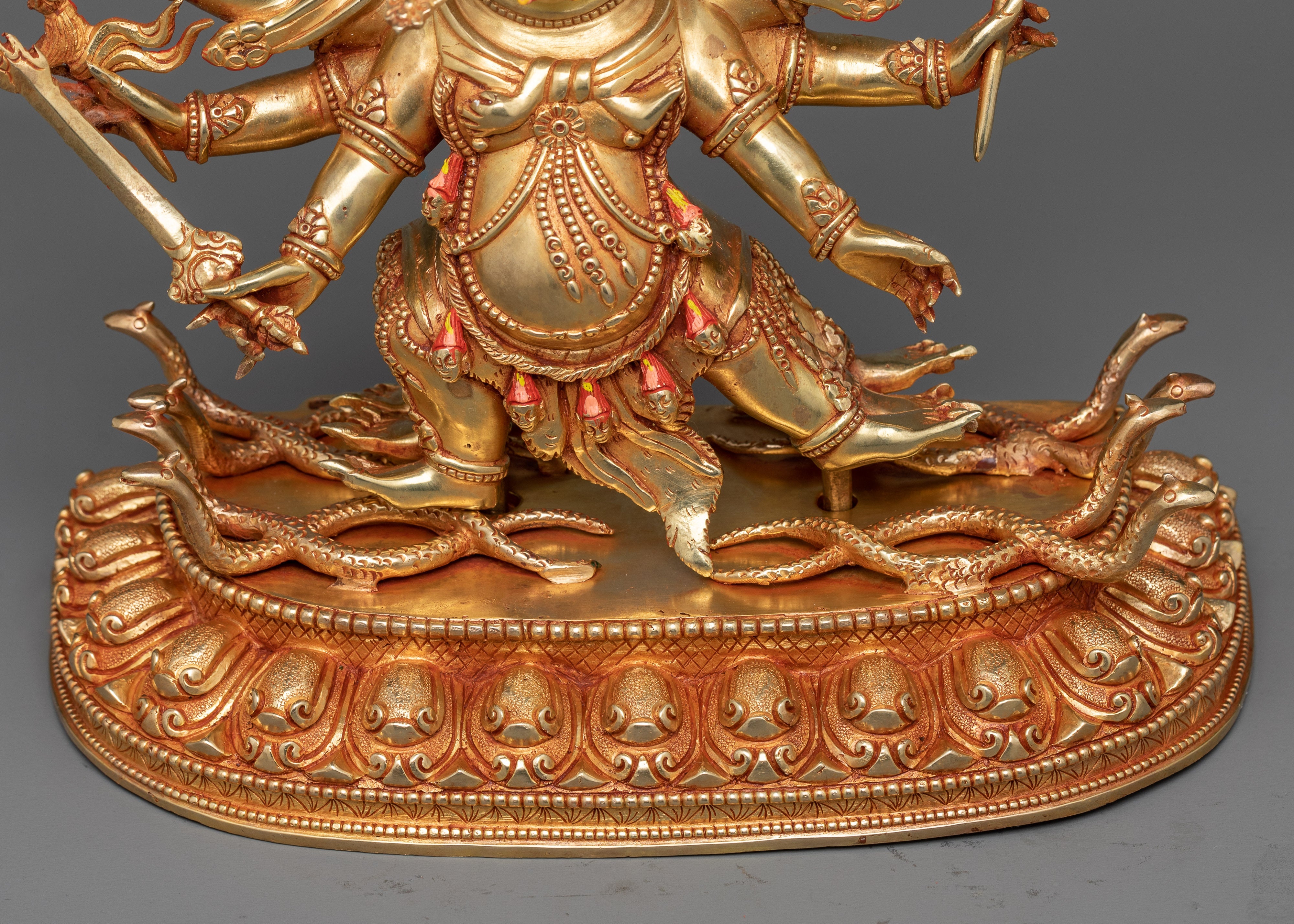 Hayagreeva Sculpture | 24K Gold Gilded Enlightenment