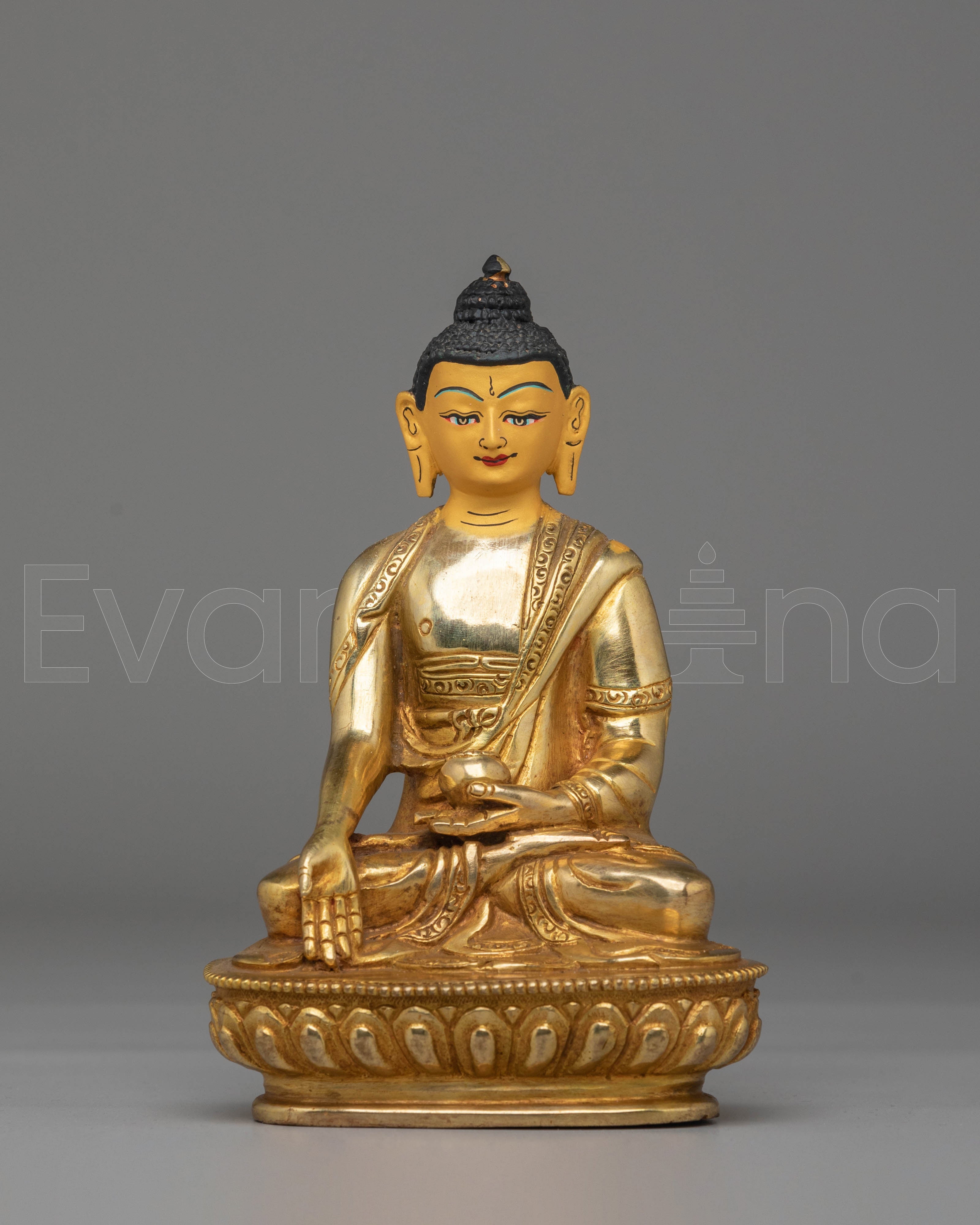Handcrafted Ratnasambhava Copper Sculpture