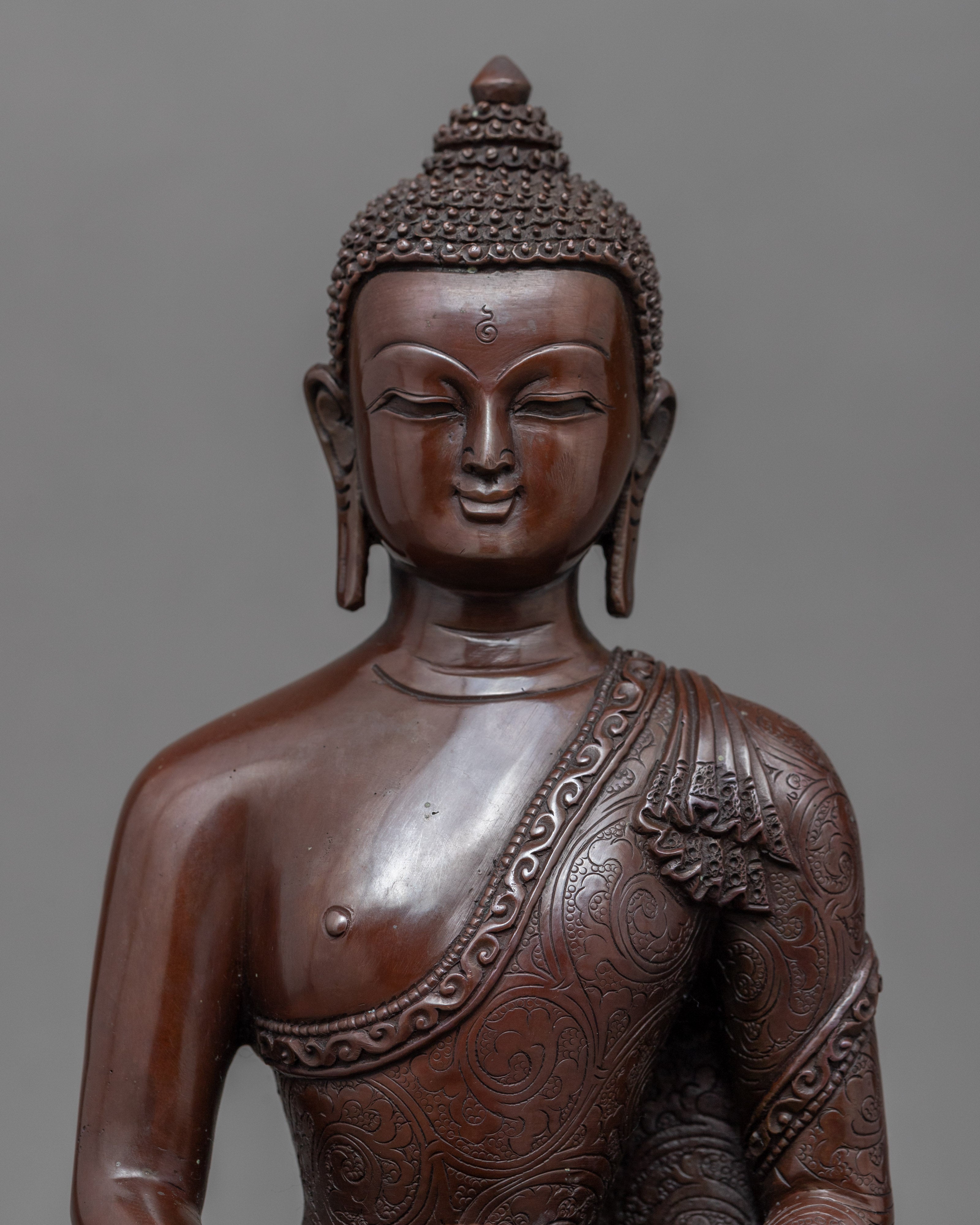 Coper Body Statue For Amitabha Buddha Chant | Buddhist Deity Figurine For Ritual