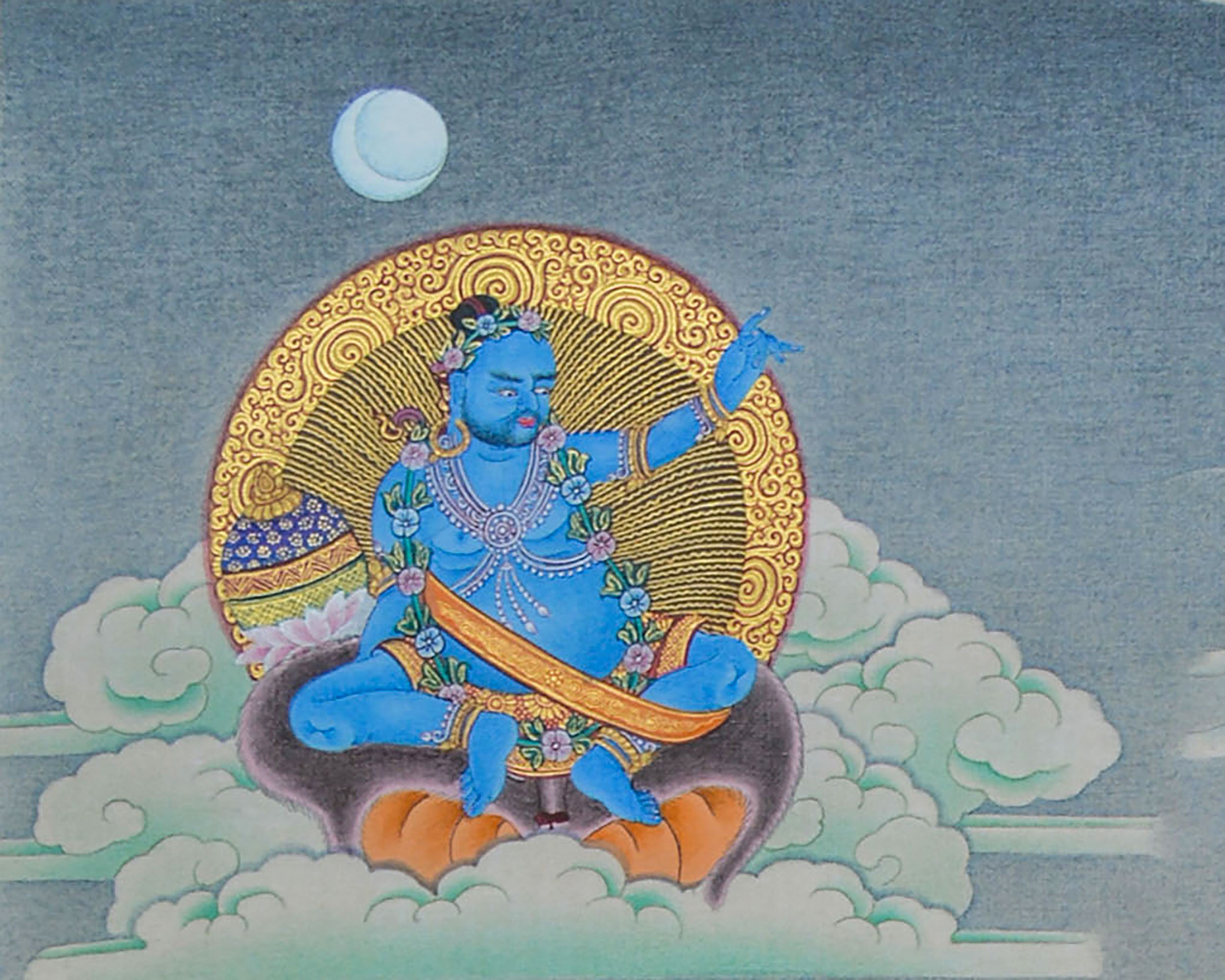 Hand-Painted Hevajra Thangka for Home Deco | A Great Compassion of Vajrayana Buddhism | Nepal Art