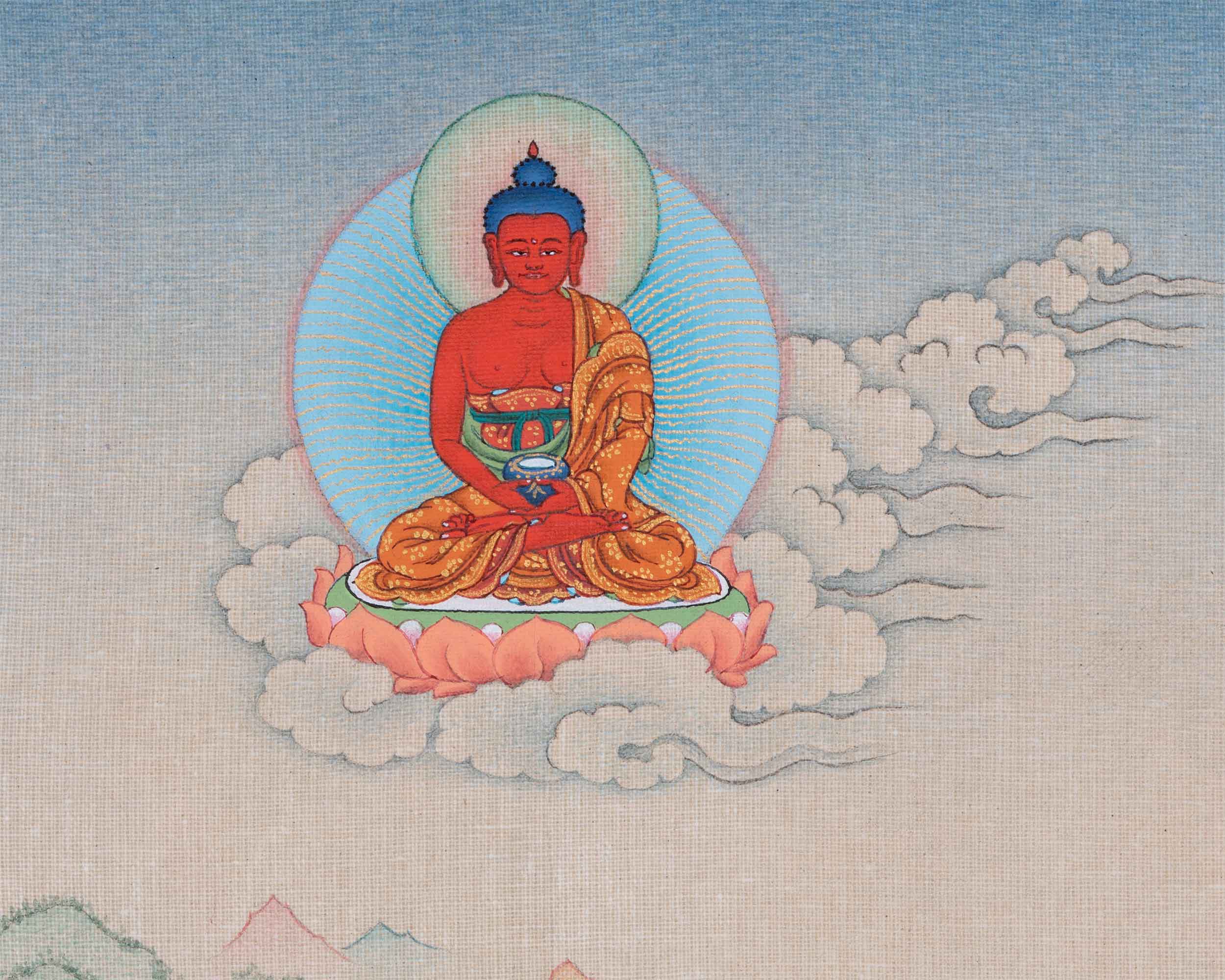Chenrezig Thangka for Inner Peace | Exquisite Tibetan Masterpiece | Bodhisattva of Compassion