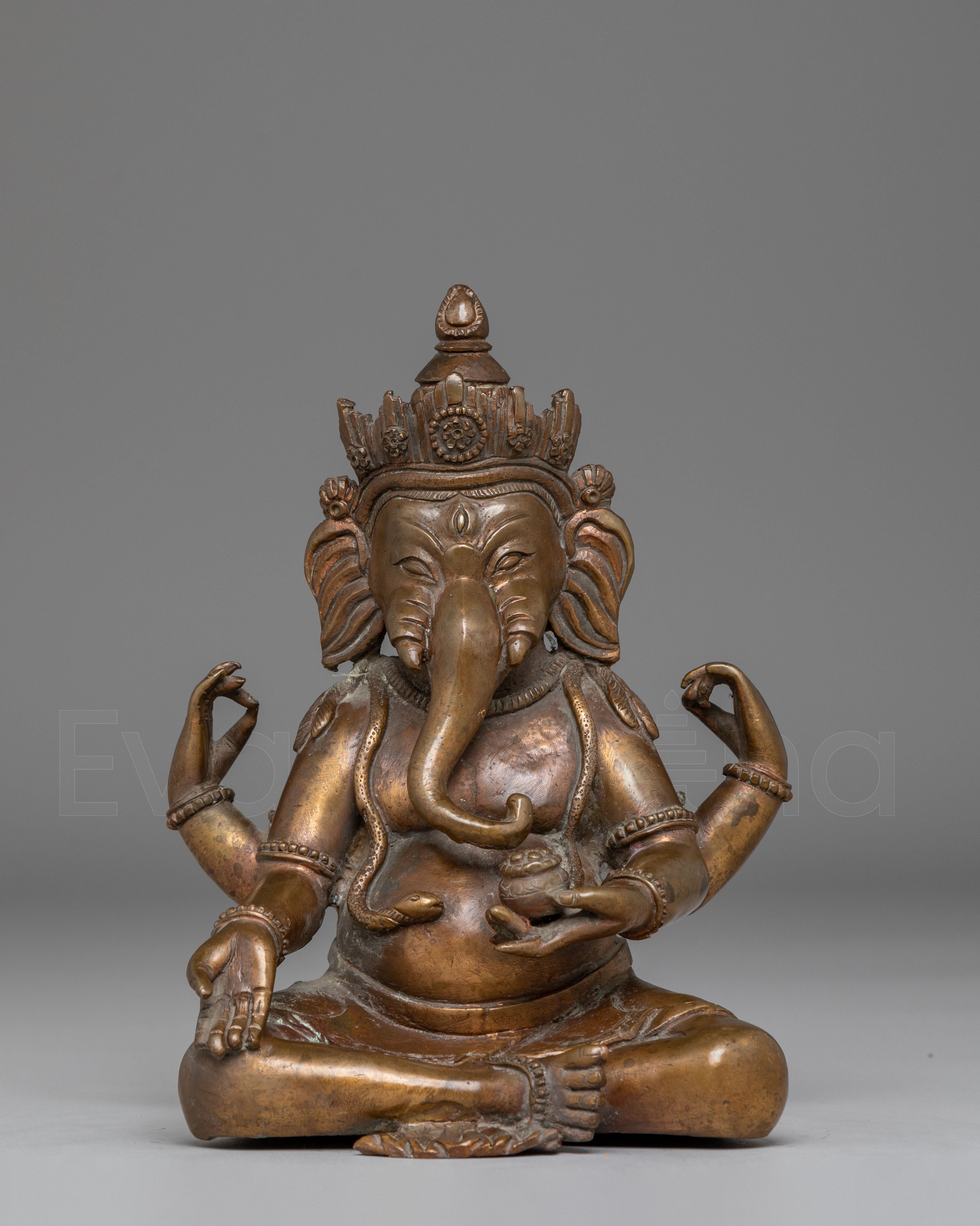 Copper Statue of Ganesh