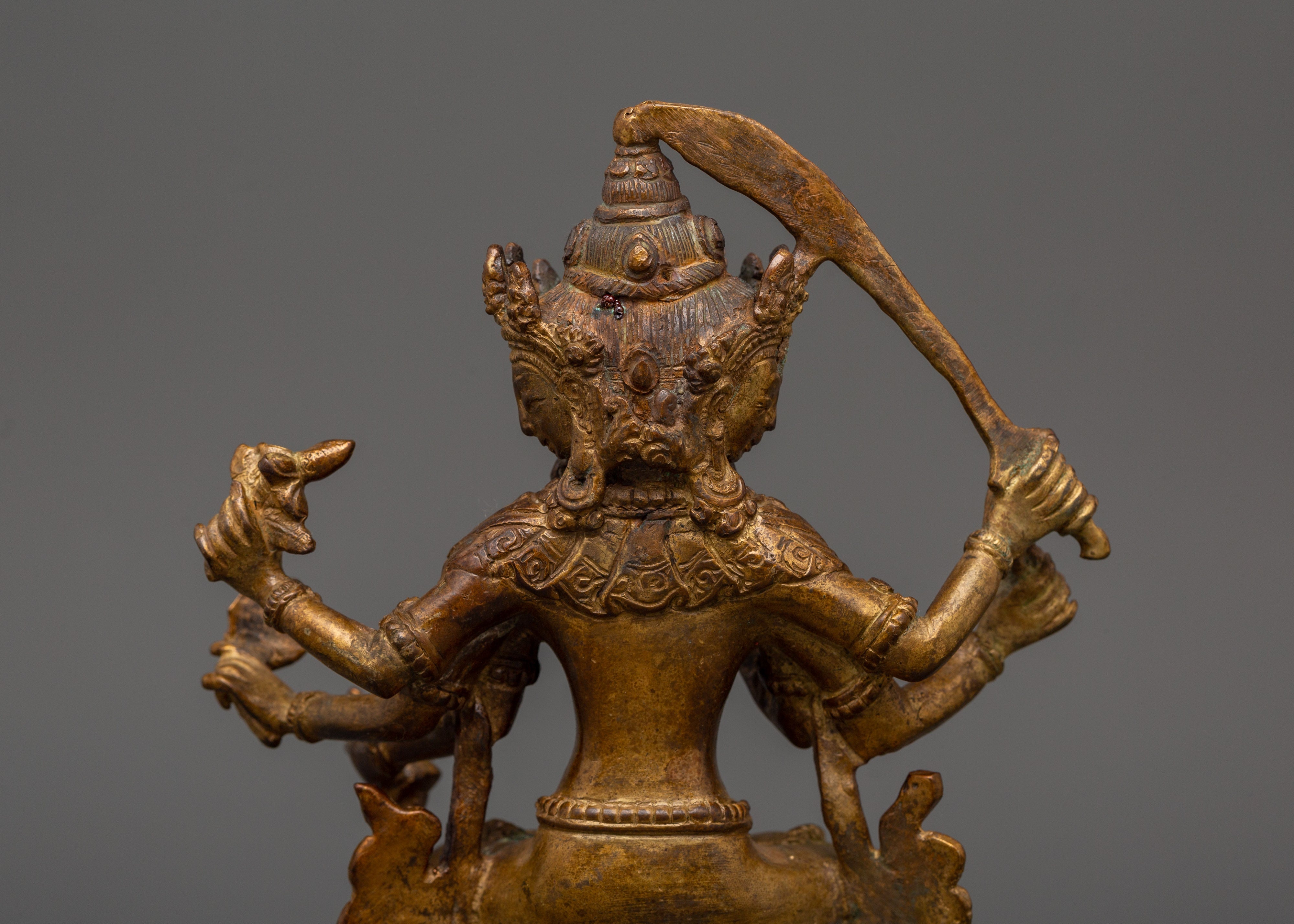 Maha Manjushri with Consort Statue | Antique Finish Craft