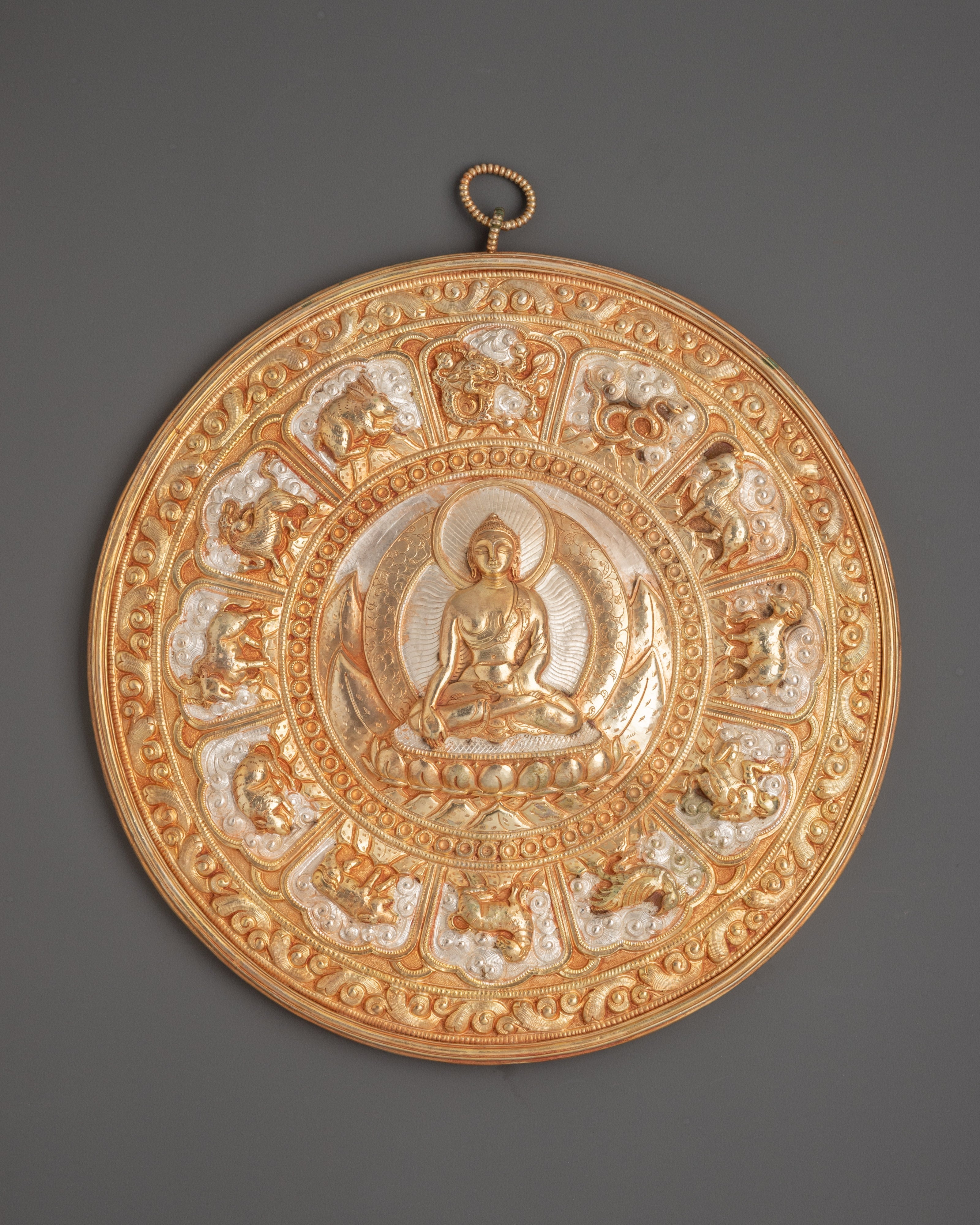 buddha-with-12-zodiac-animals-wall-hanging