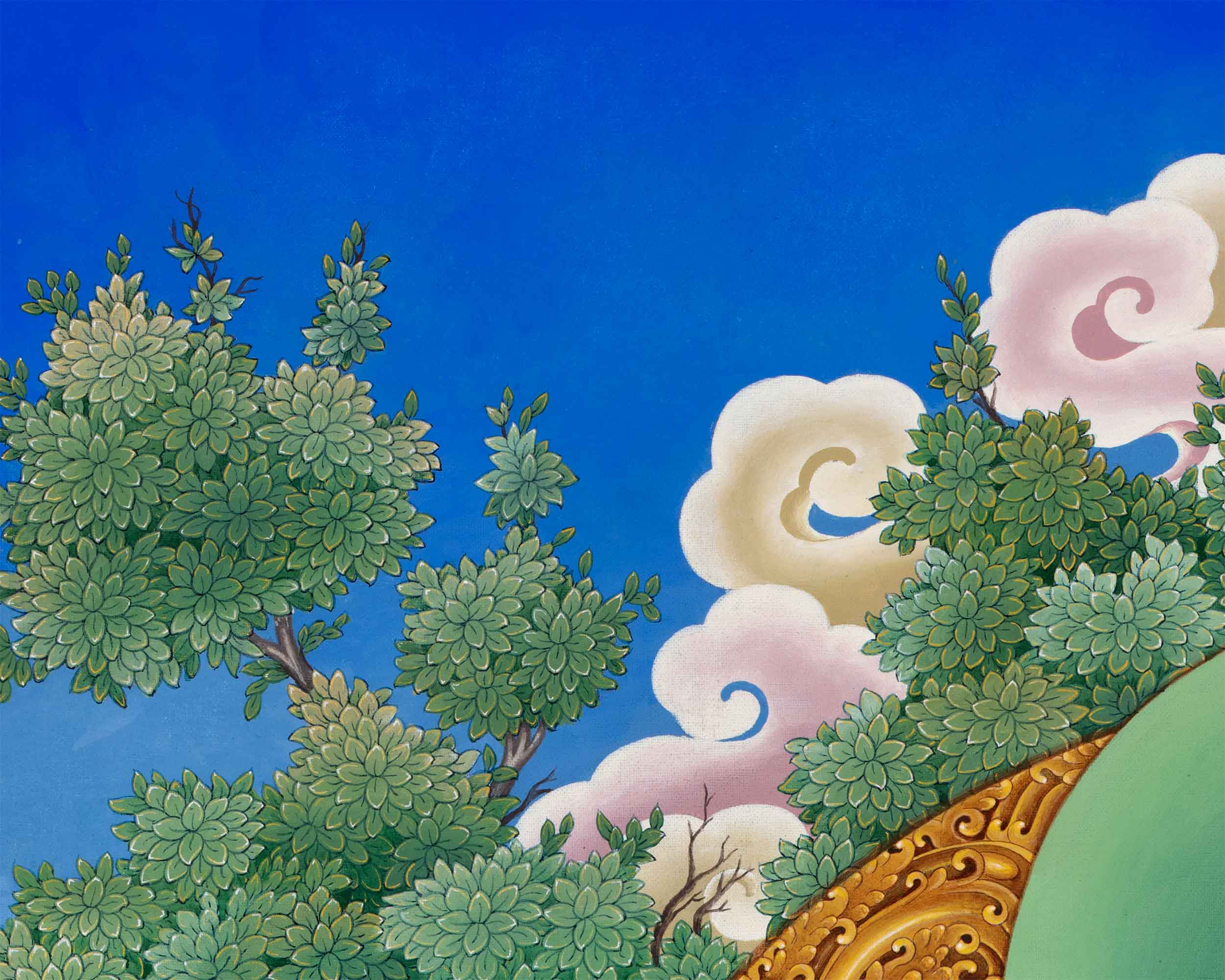 Exquisite Guru Rinpoche Thangka Print | Experience the Blessings Of Padmasambhava