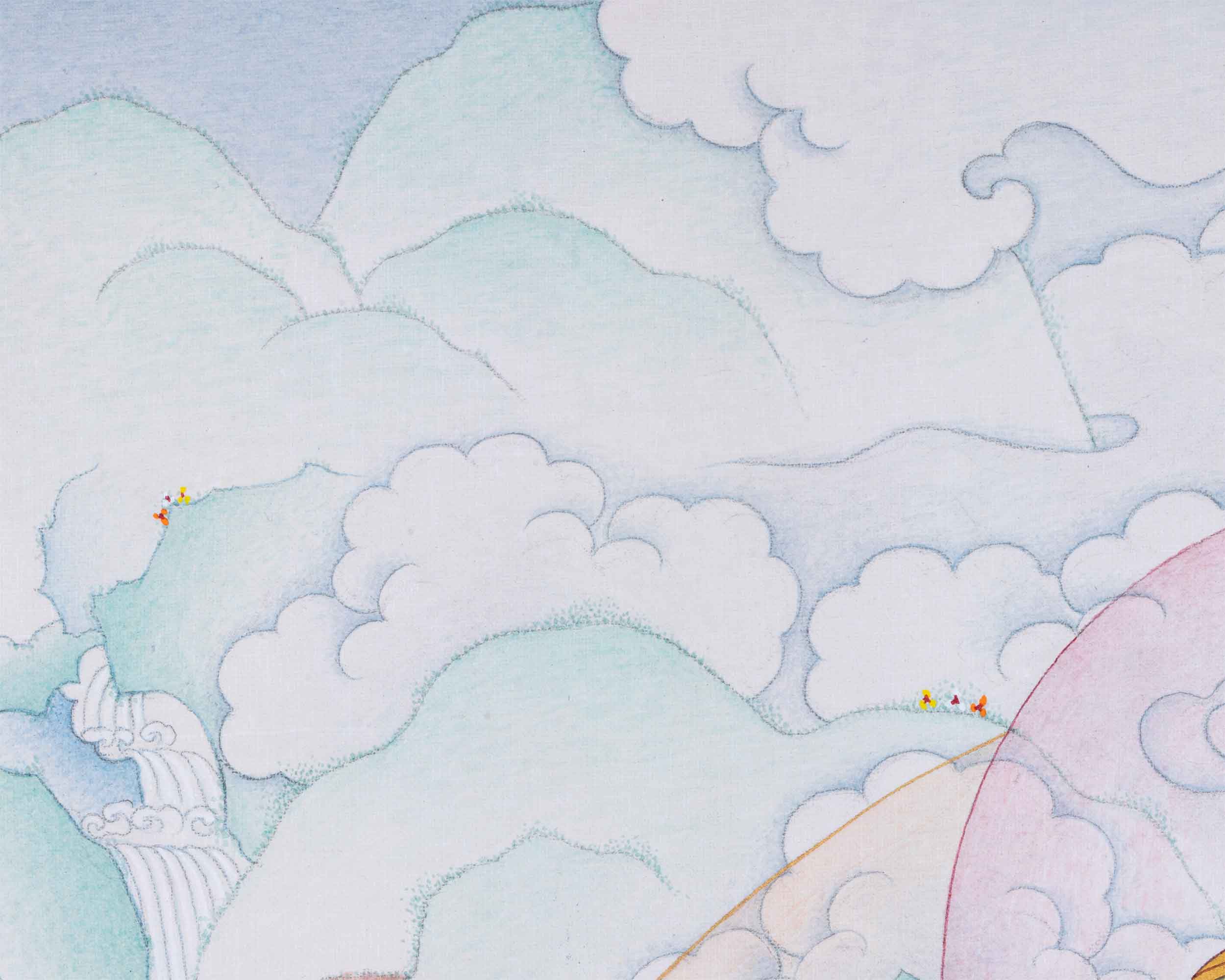 Maha Padmasambhava Thangka | Guru Rinpoche, The Lotus Born Master | Semi-Wrathful Deity