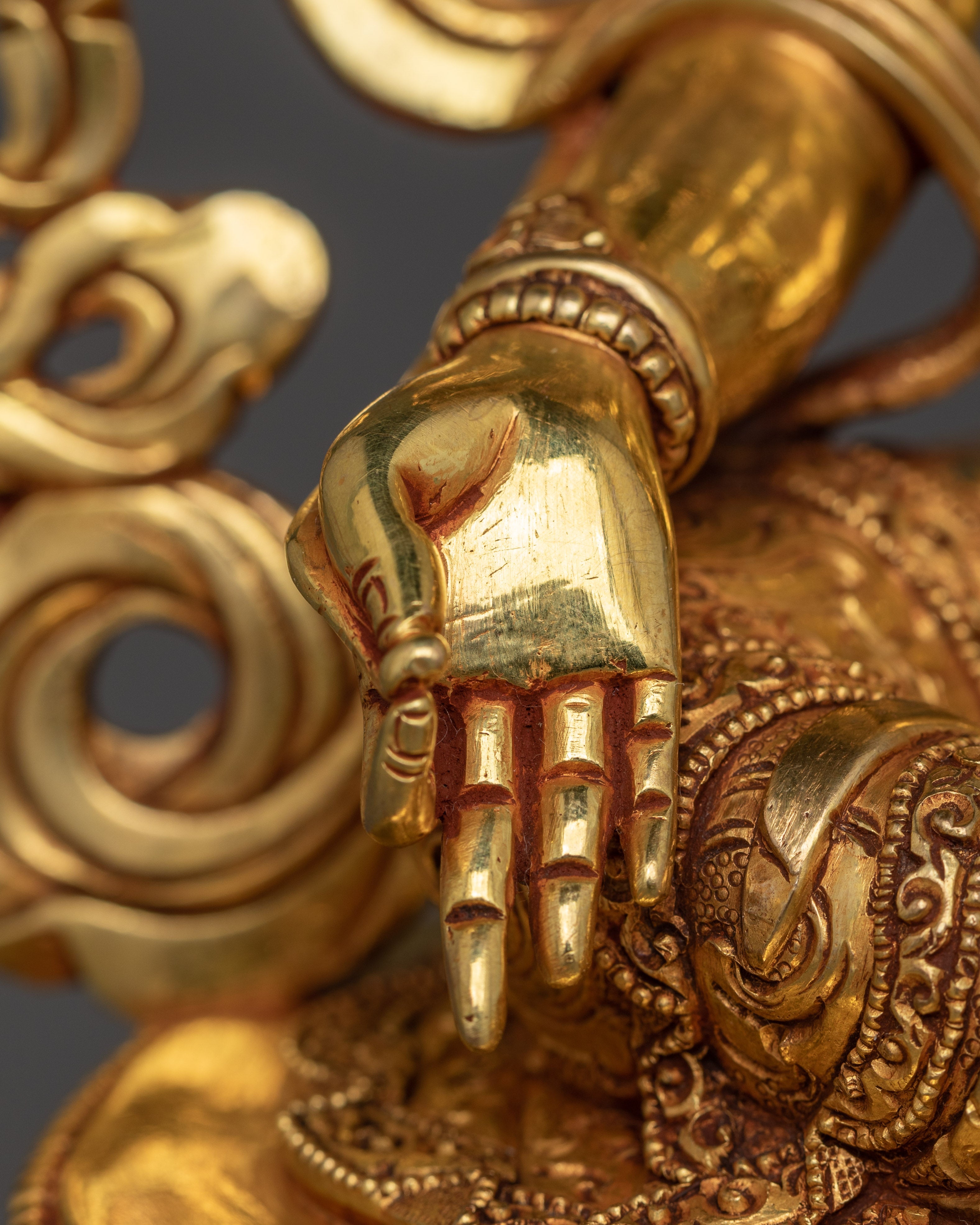 Green Tara Compassionate Goddess | Gold Gilded Sculpture