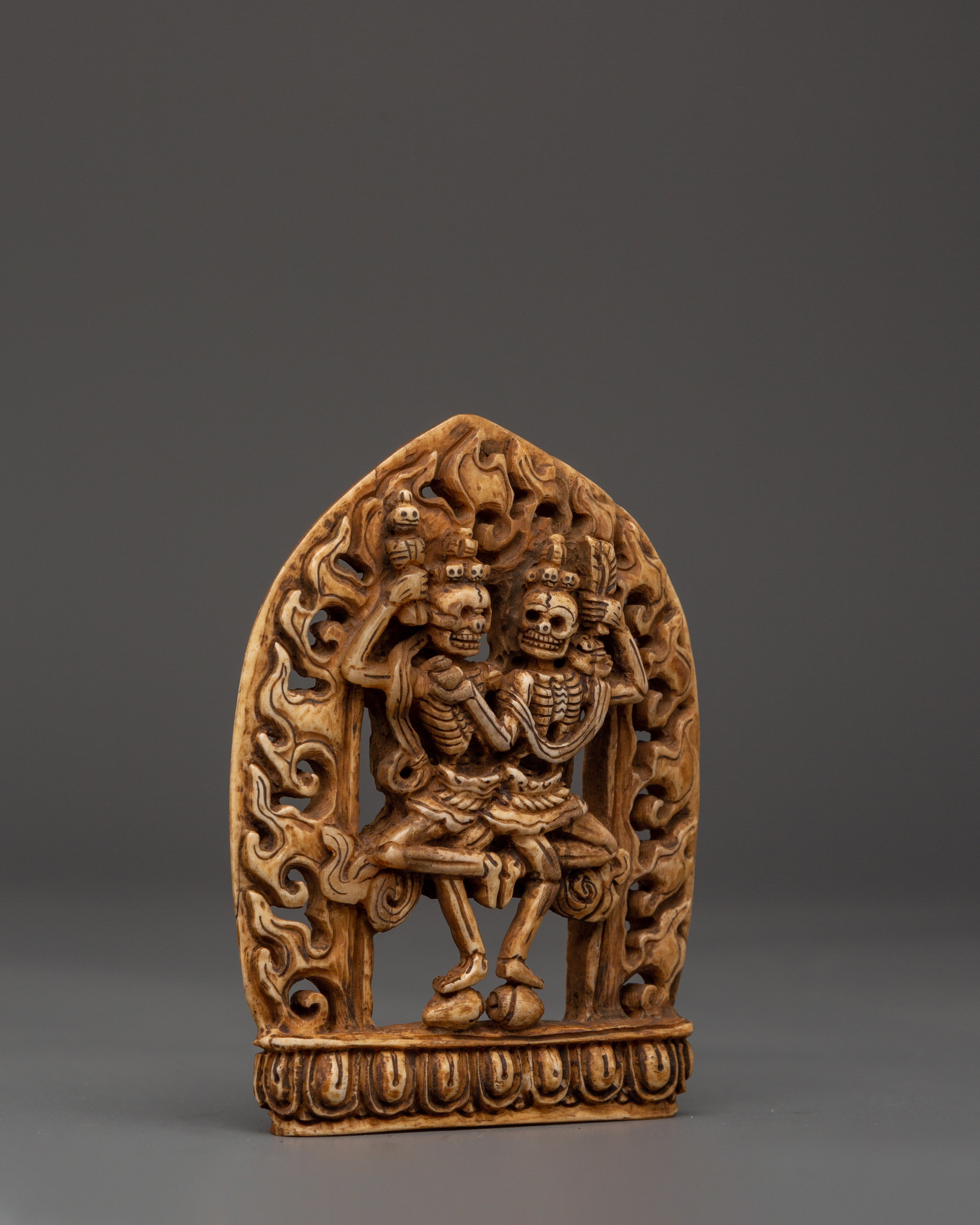 Tibetan Skeleton Deity Chitipati Statue | Symbol of Impermanence