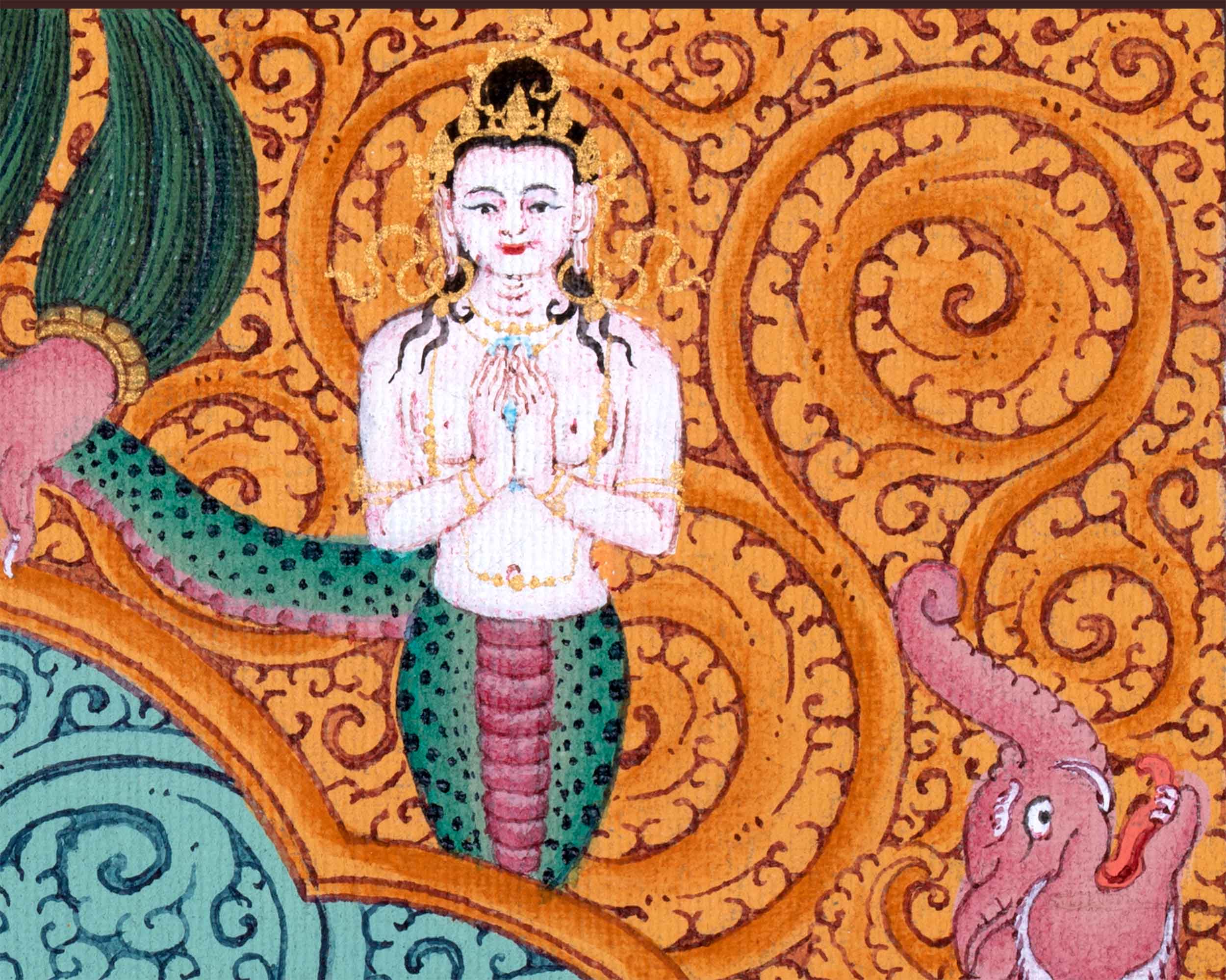 Kurukulla: Traditional Thangka Print | Stunning Kurukulla Wall Hanging | Tibetan Buddhism