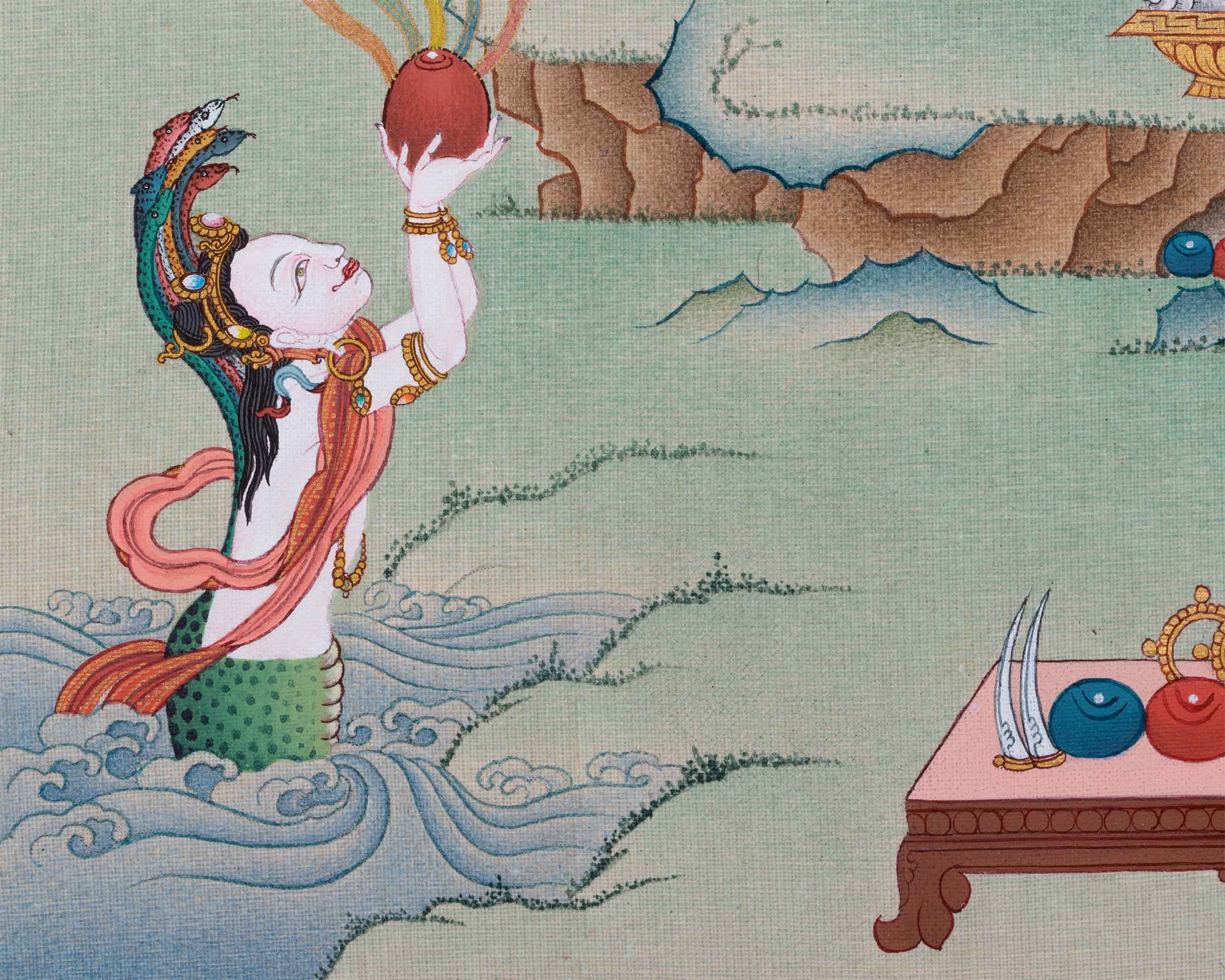 Chenrezig Thangka for Inner Peace | Exquisite Tibetan Masterpiece | Bodhisattva of Compassion
