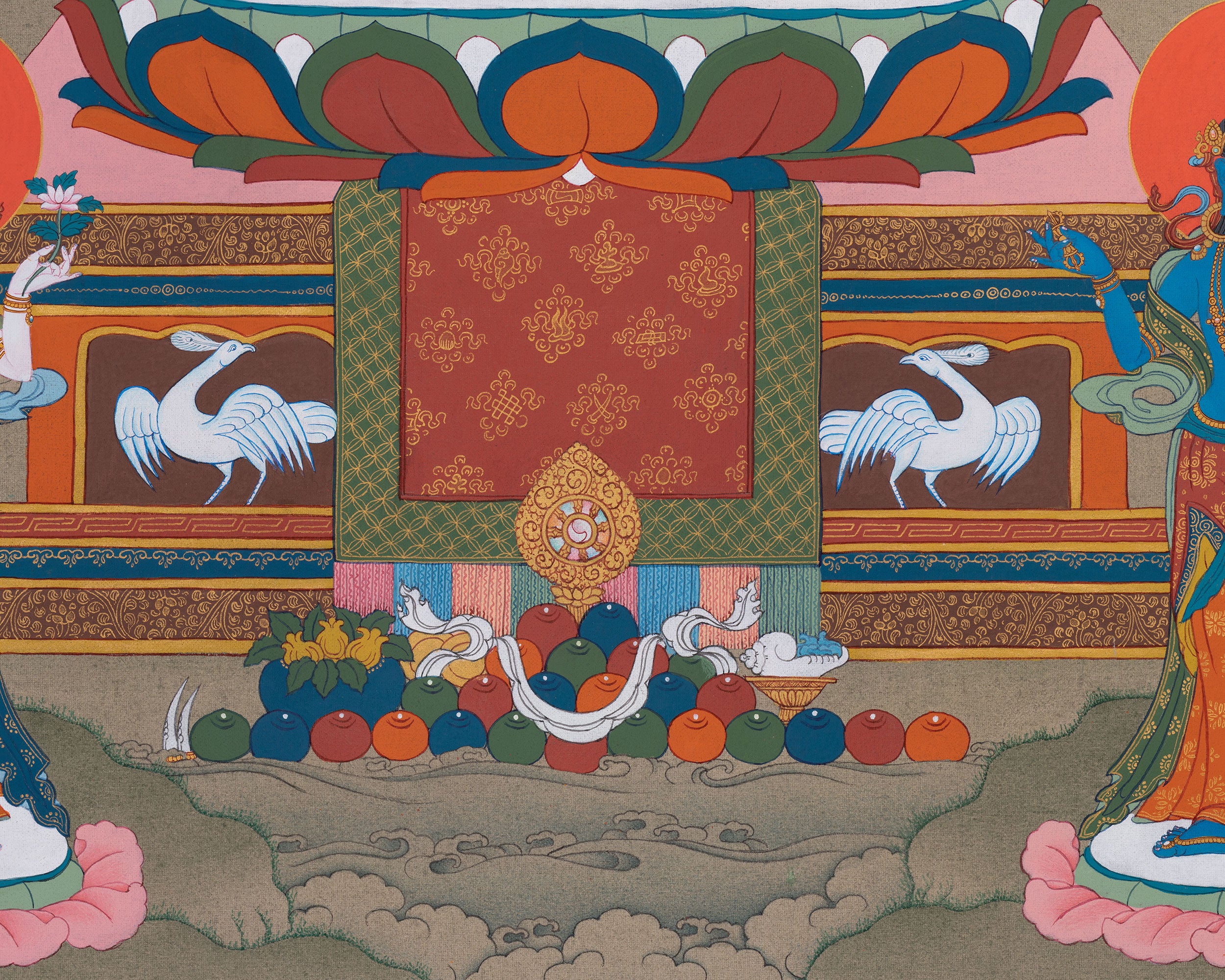 Amitabha Buddha Thangka | Traditional Hand Painted Artwork | Gift Idea