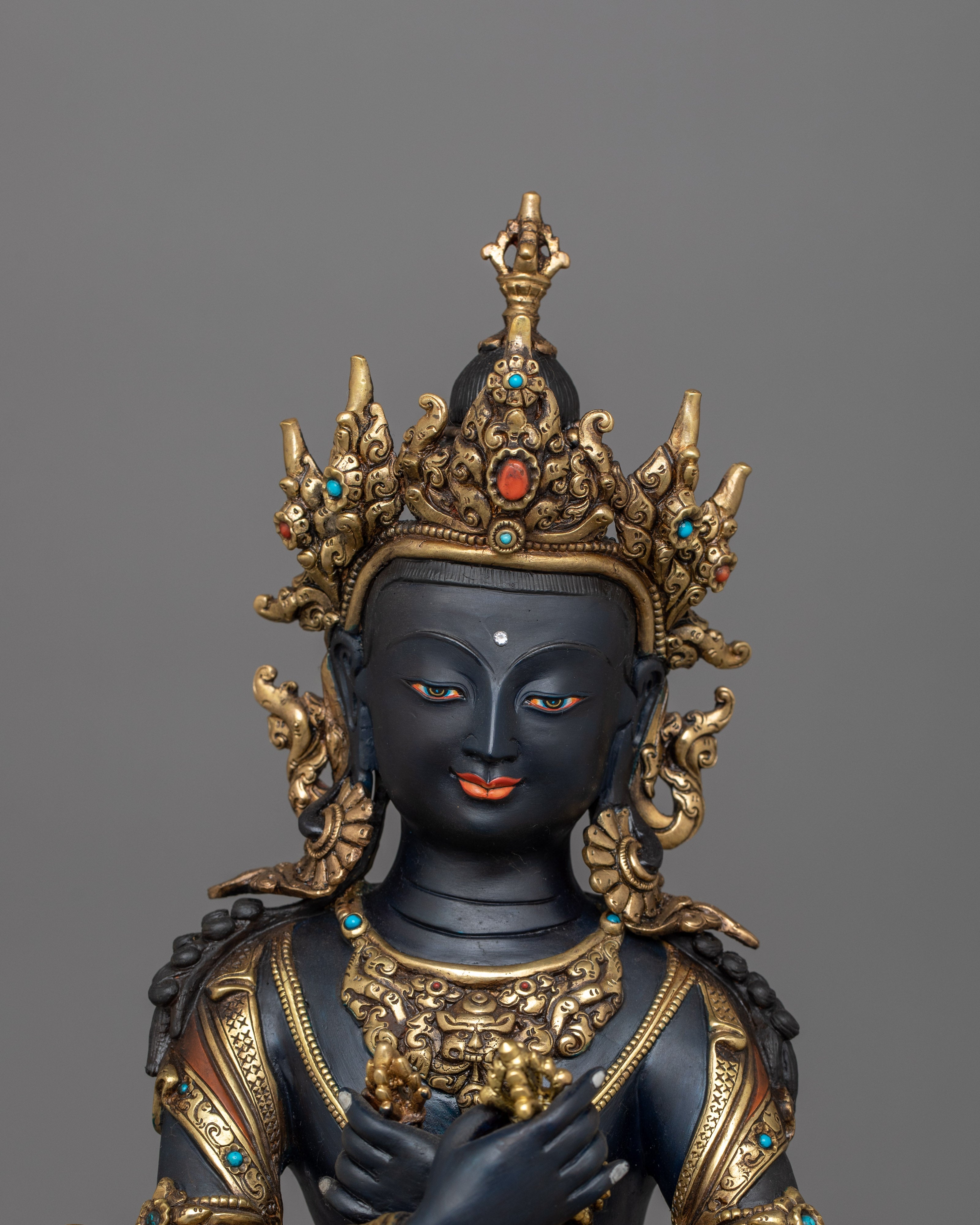 Handmade Vajradhara In Embracing Mudra Statue | Tibetan Buddhist Artwork