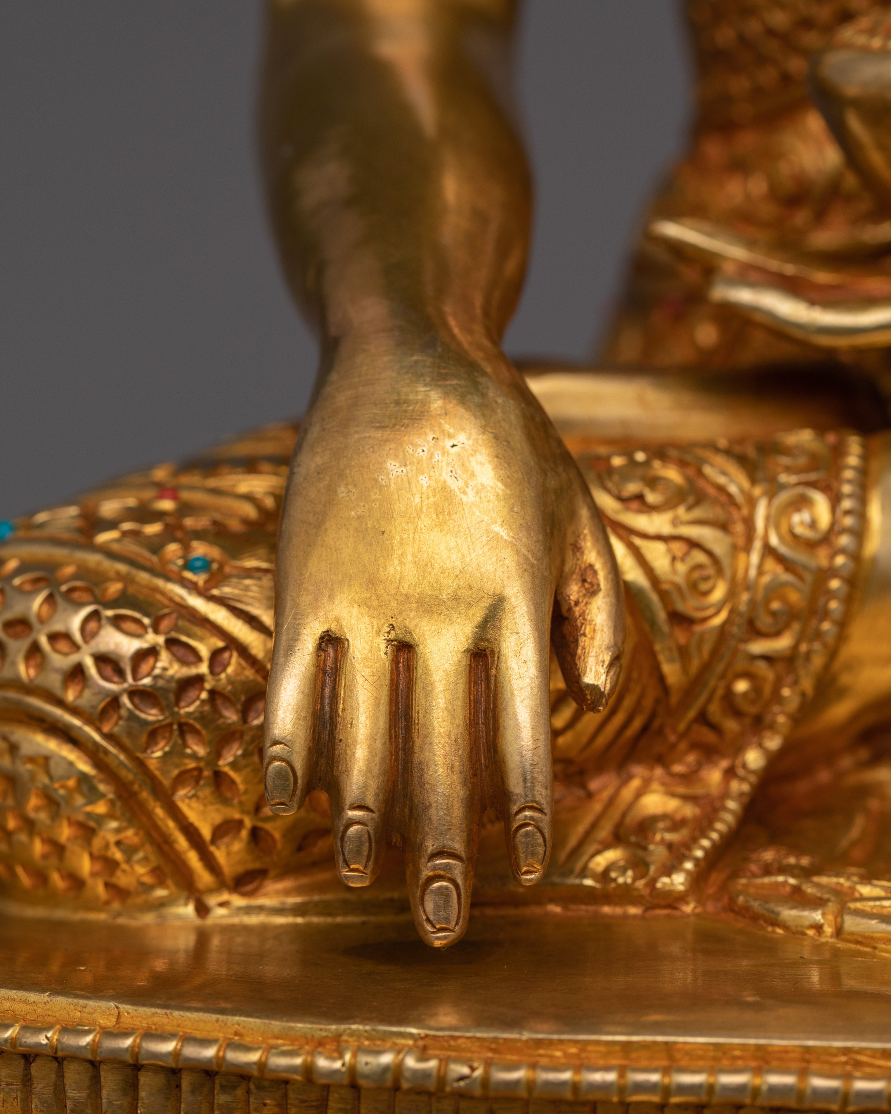 24K Gold Gilded First Buddha Shakyamuni Statue | The Supreme Enlightened One