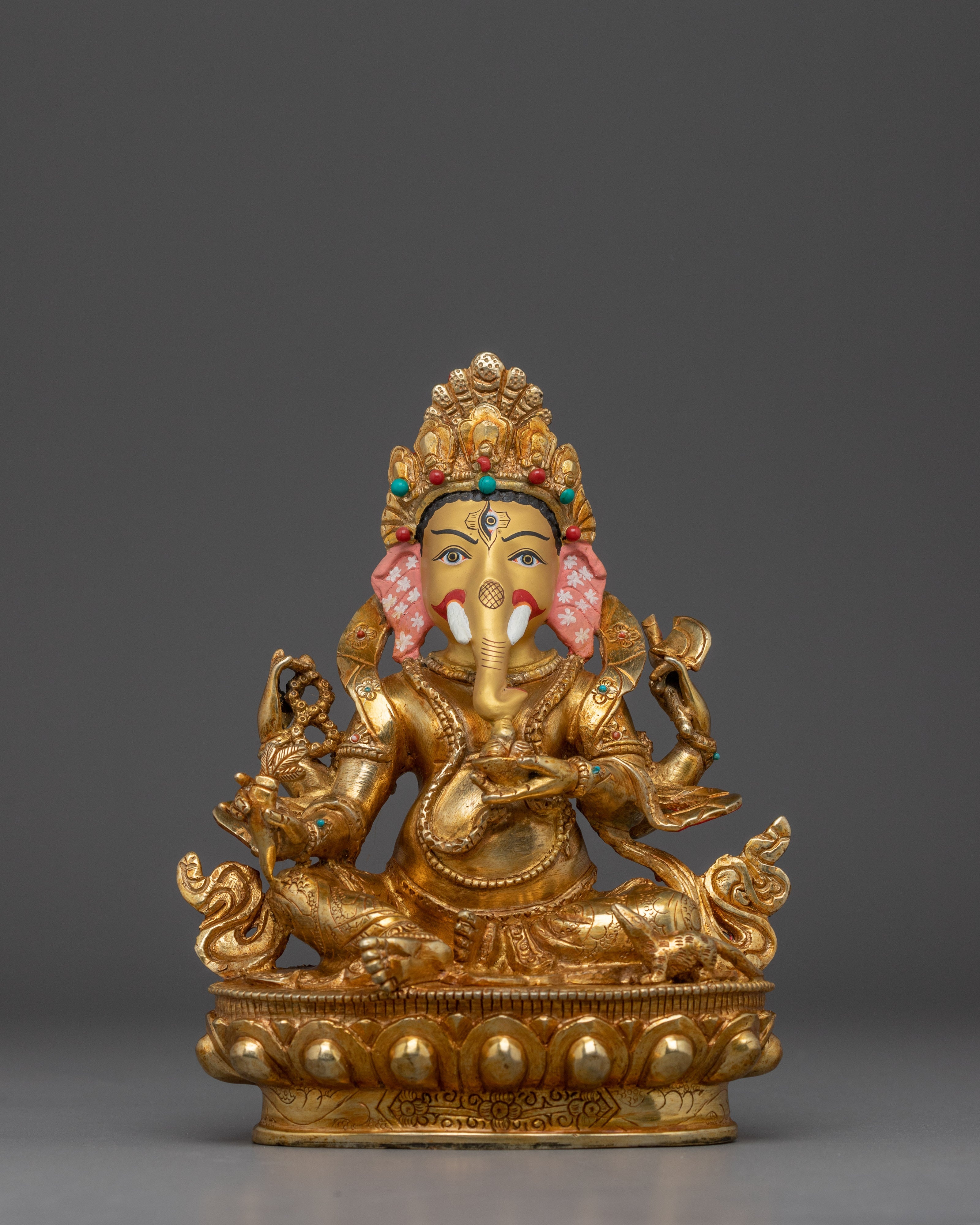Handcrafted Copper Ganesh Statue