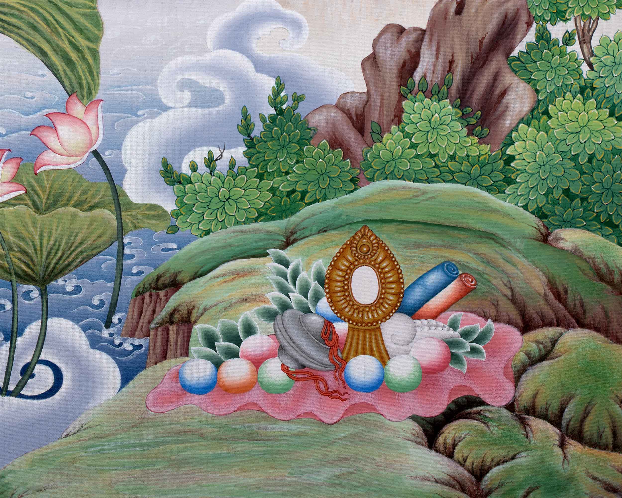 Exquisite Guru Rinpoche Thangka Print | Experience the Blessings Of Padmasambhava