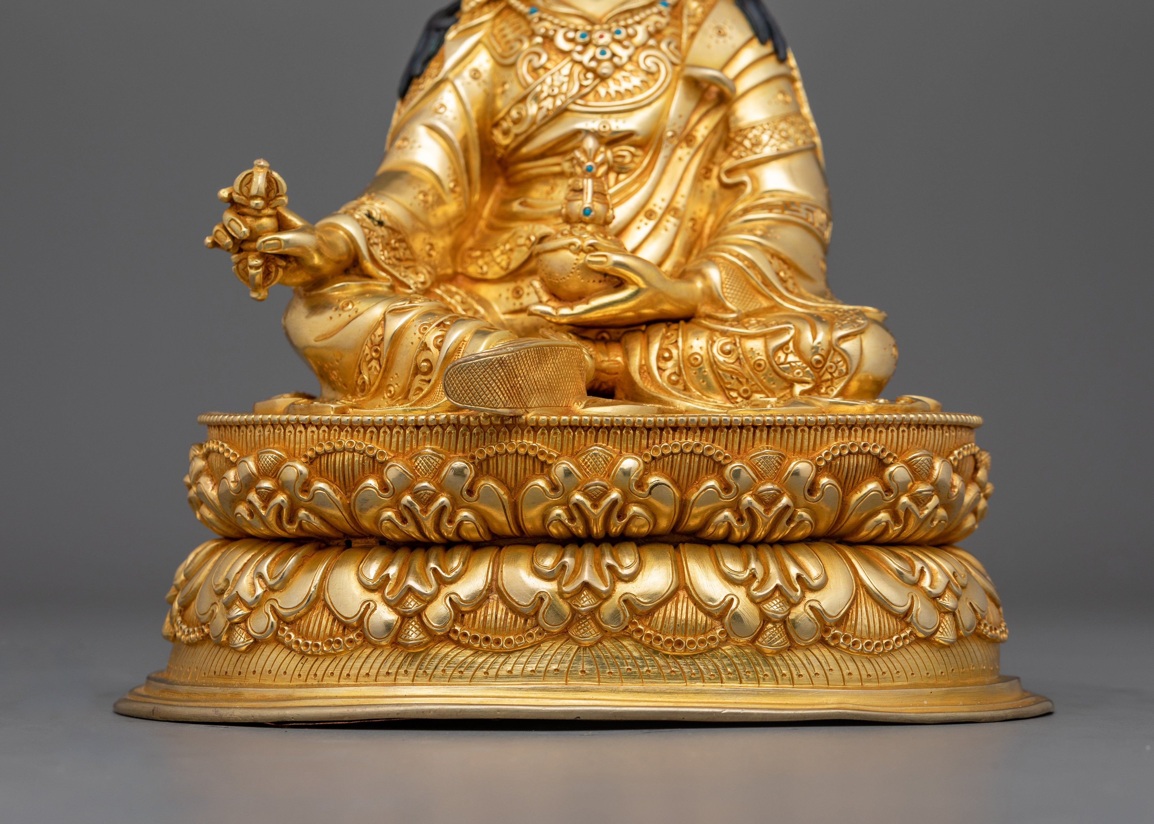 Handcrafted Tibetan Buddhist Rinpoche Statue | Dharma Precious Master