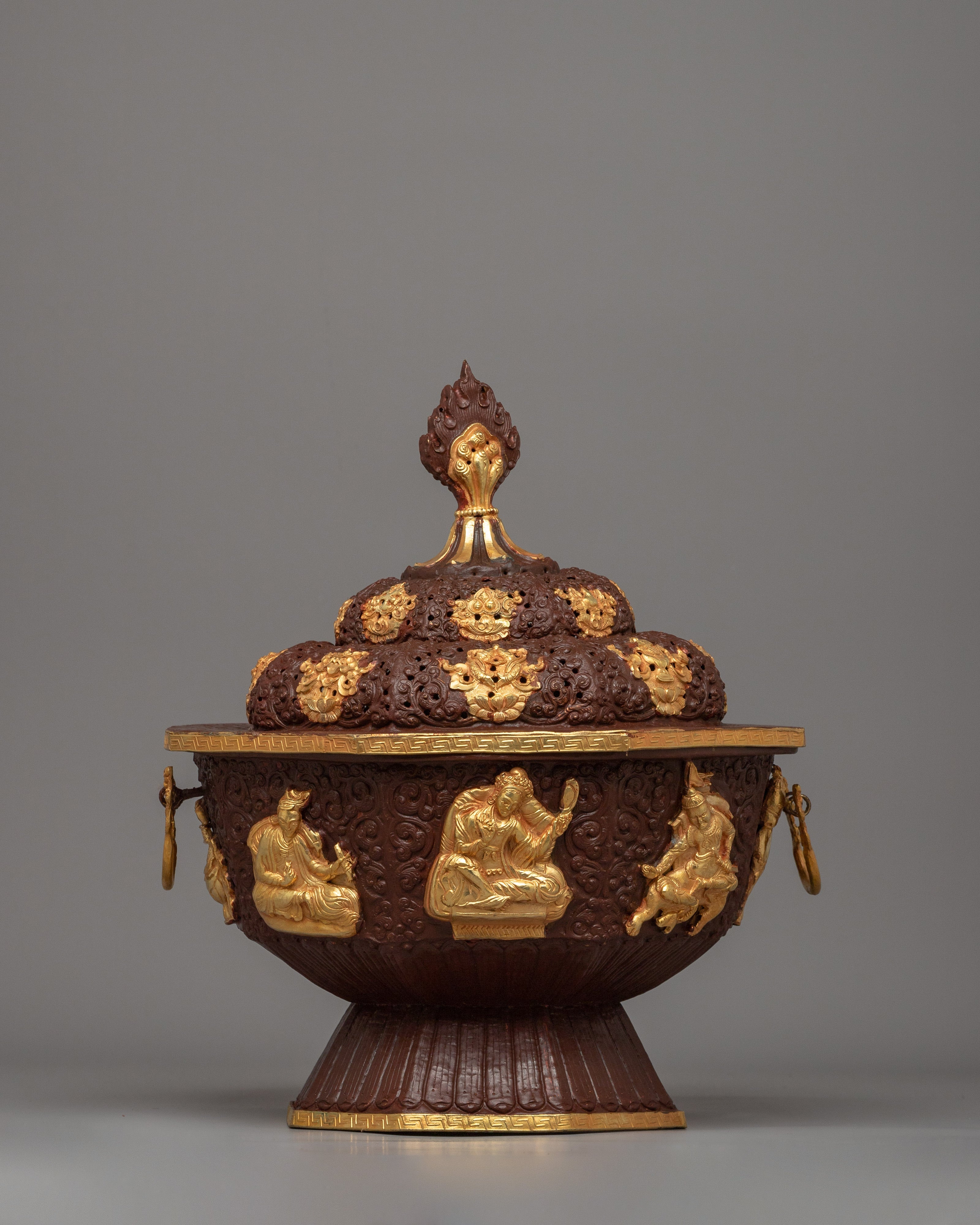 Tibetan Gold-Plated Incense Burner