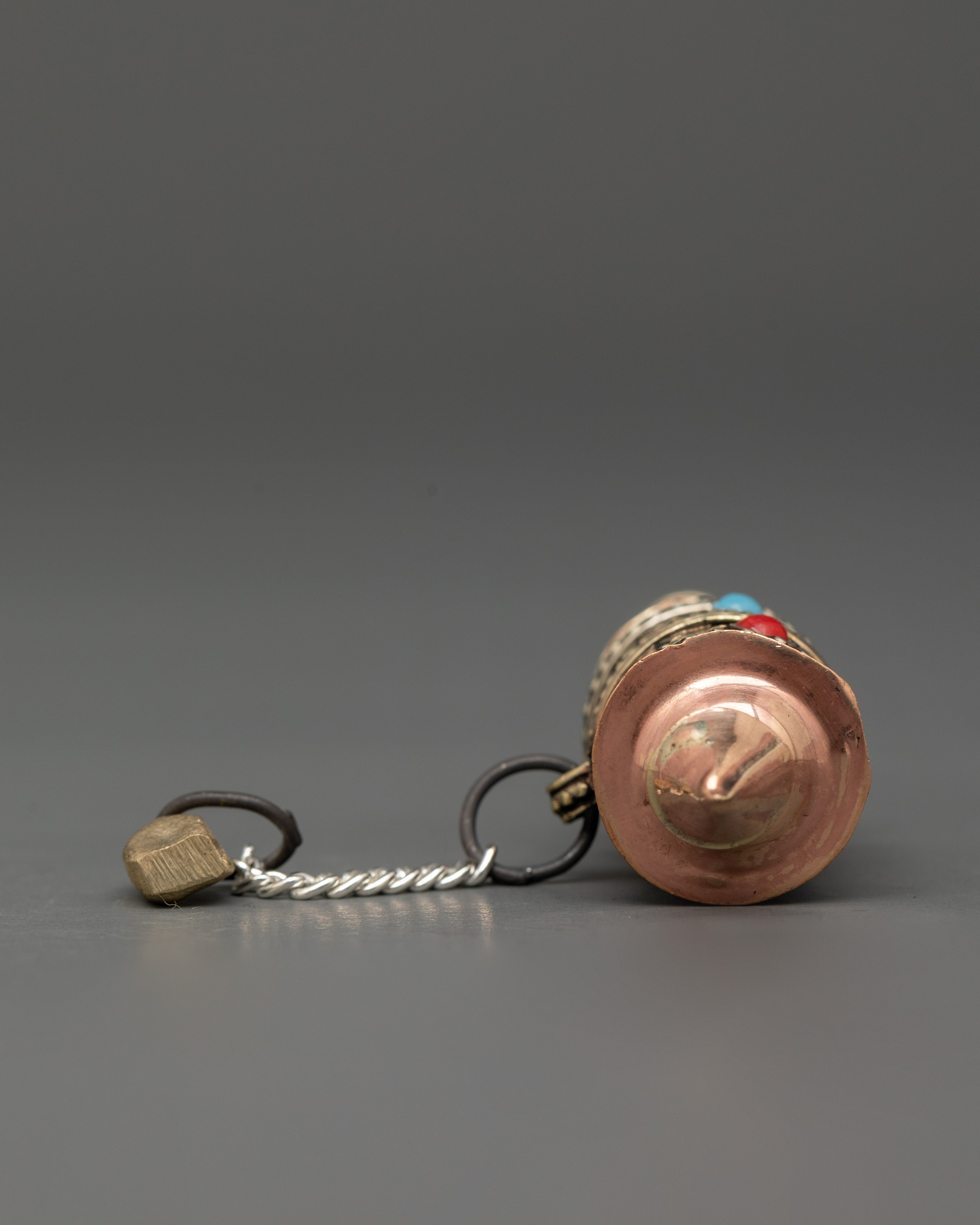 Sacred Mantra Engraved Prayer Wheel | Handcrafted Tibetan Spinning Wheel