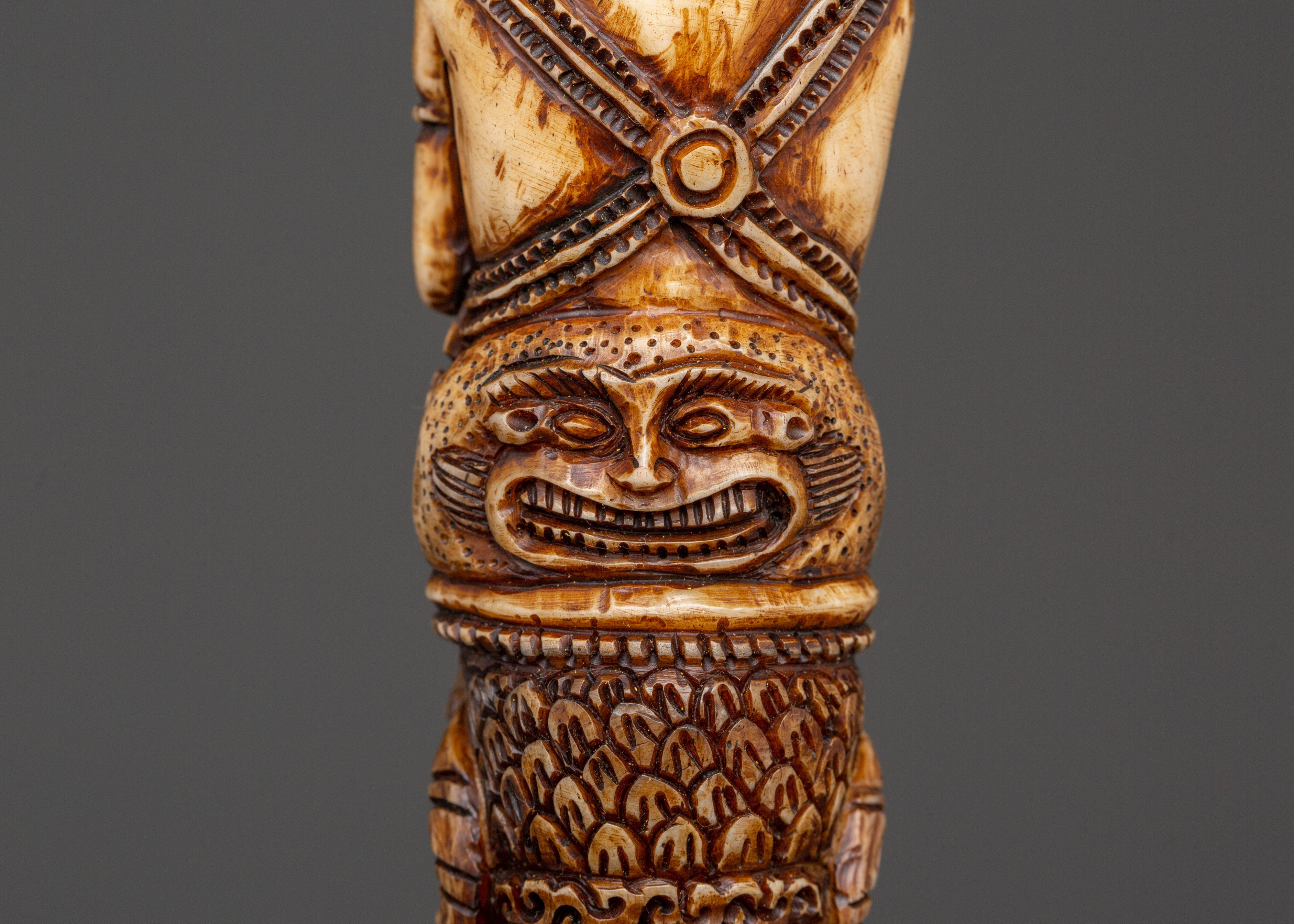 Handcrafted Vajrakila Buddhist Dagger | Ritual Phurba with Yak Bone