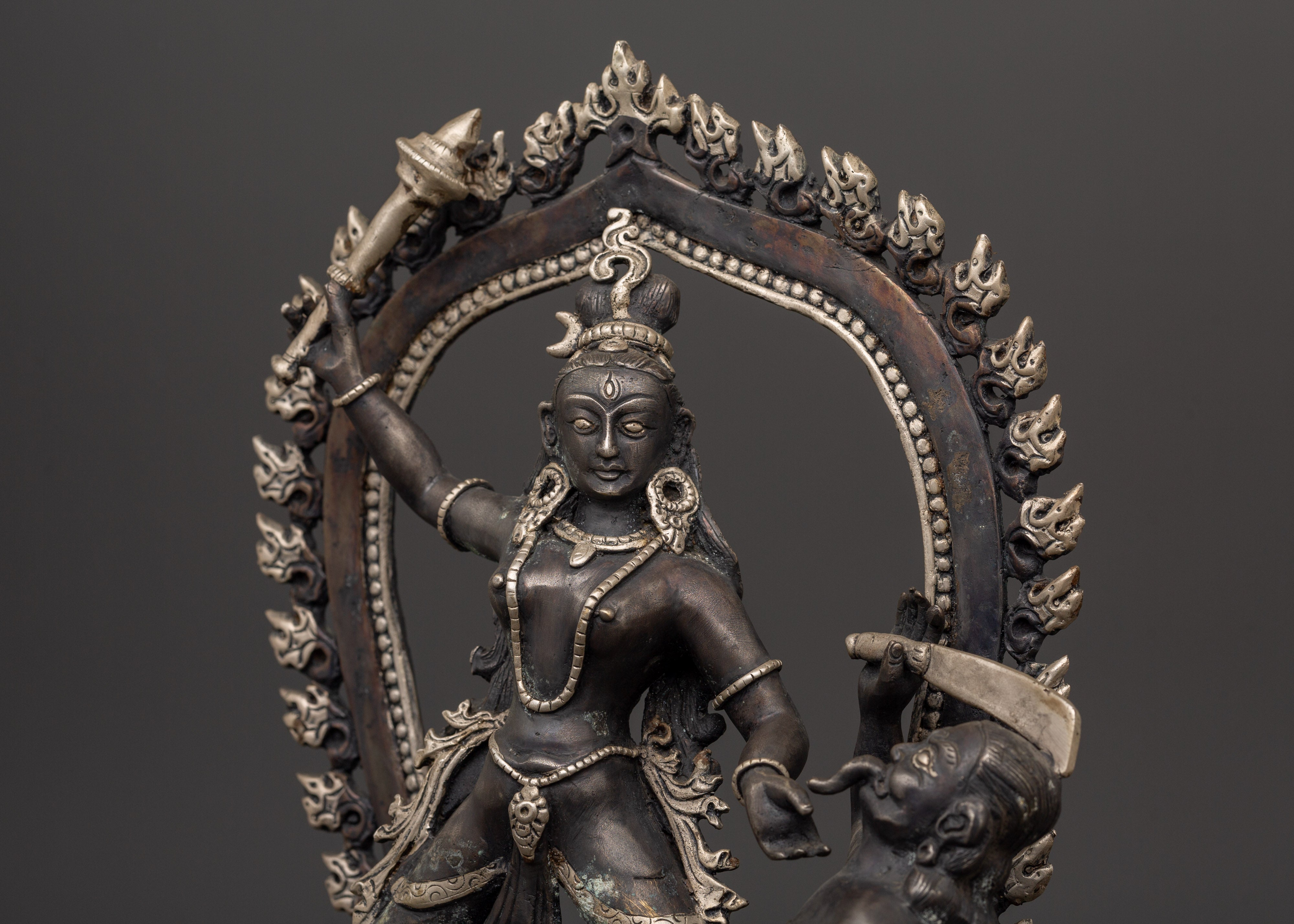 Baglamukhi Devi Statue | Wrathful Hindu Goddess