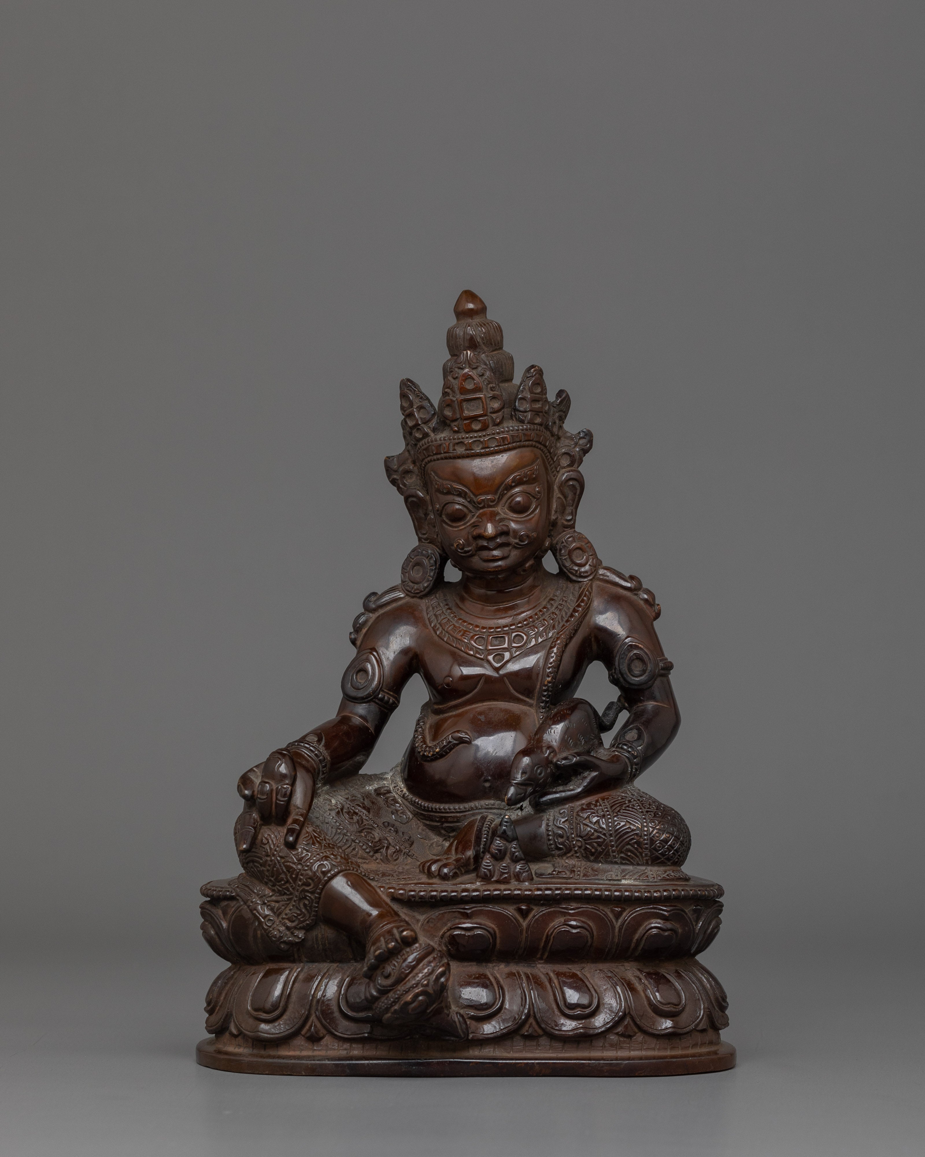 Handmade Small Dzambhala Statue | The Buddhist God of Wealth and Prosperity