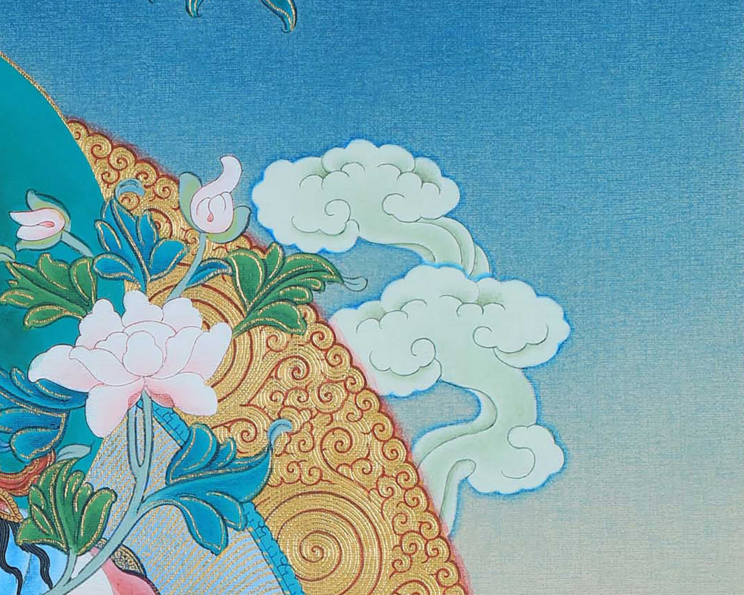 The Spiritual Elegance of White Tara | Goddess of Longevity | Traditional Hand painted Thangka