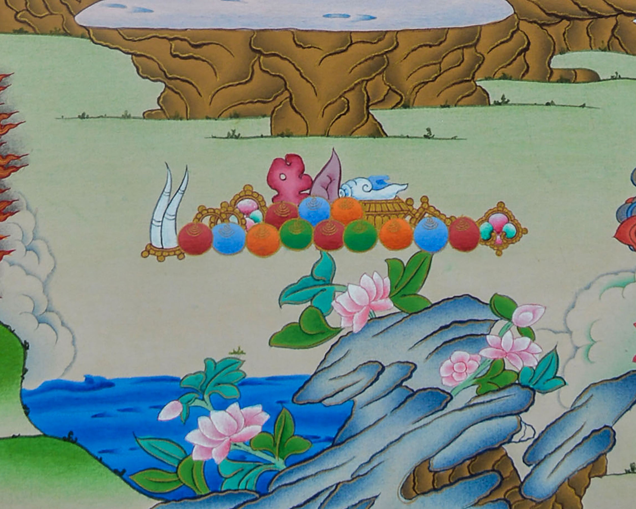 Hand-Painted Hevajra Thangka for Home Deco | A Great Compassion of Vajrayana Buddhism | Nepal Art