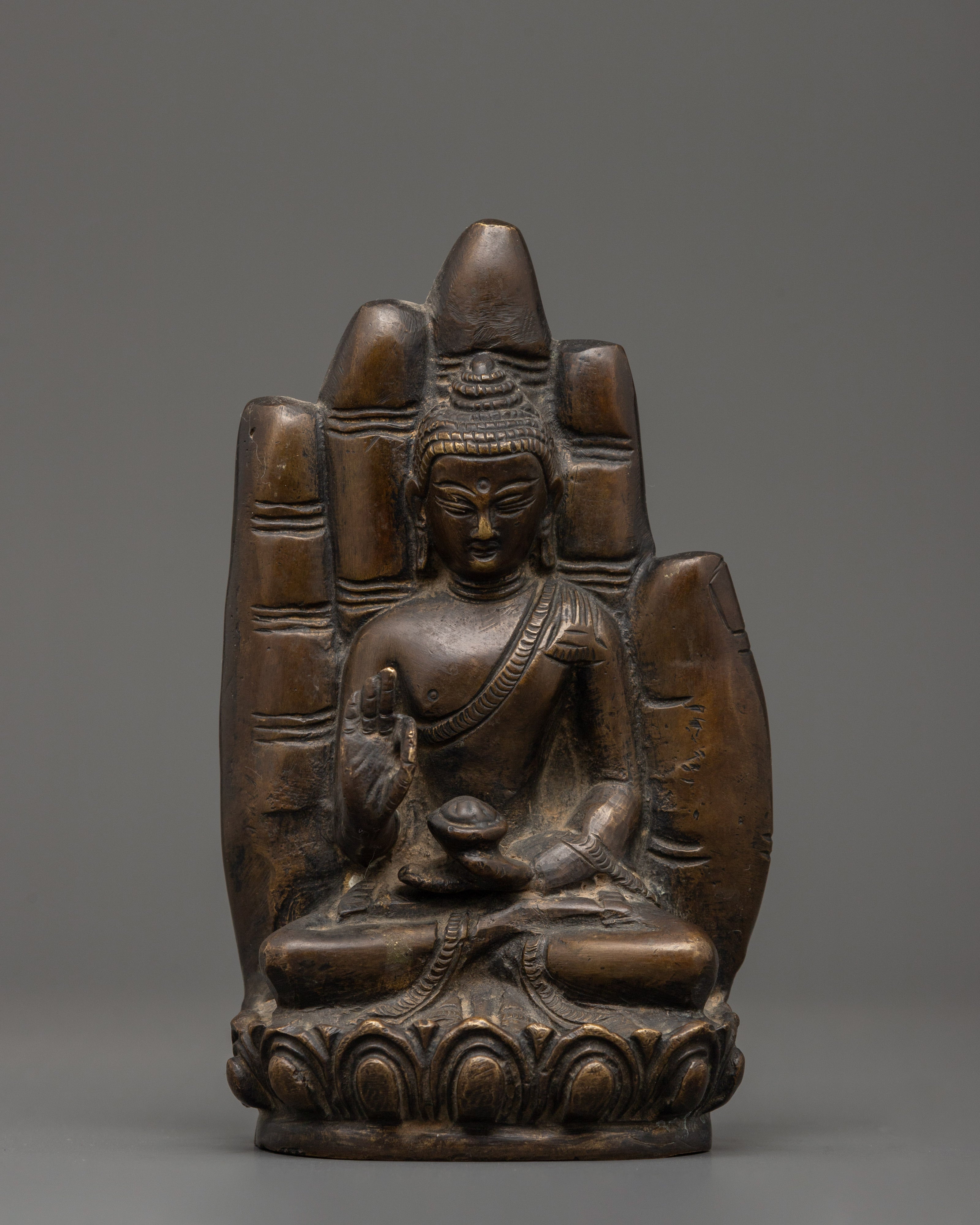 Brass Amogasiddhi Statue