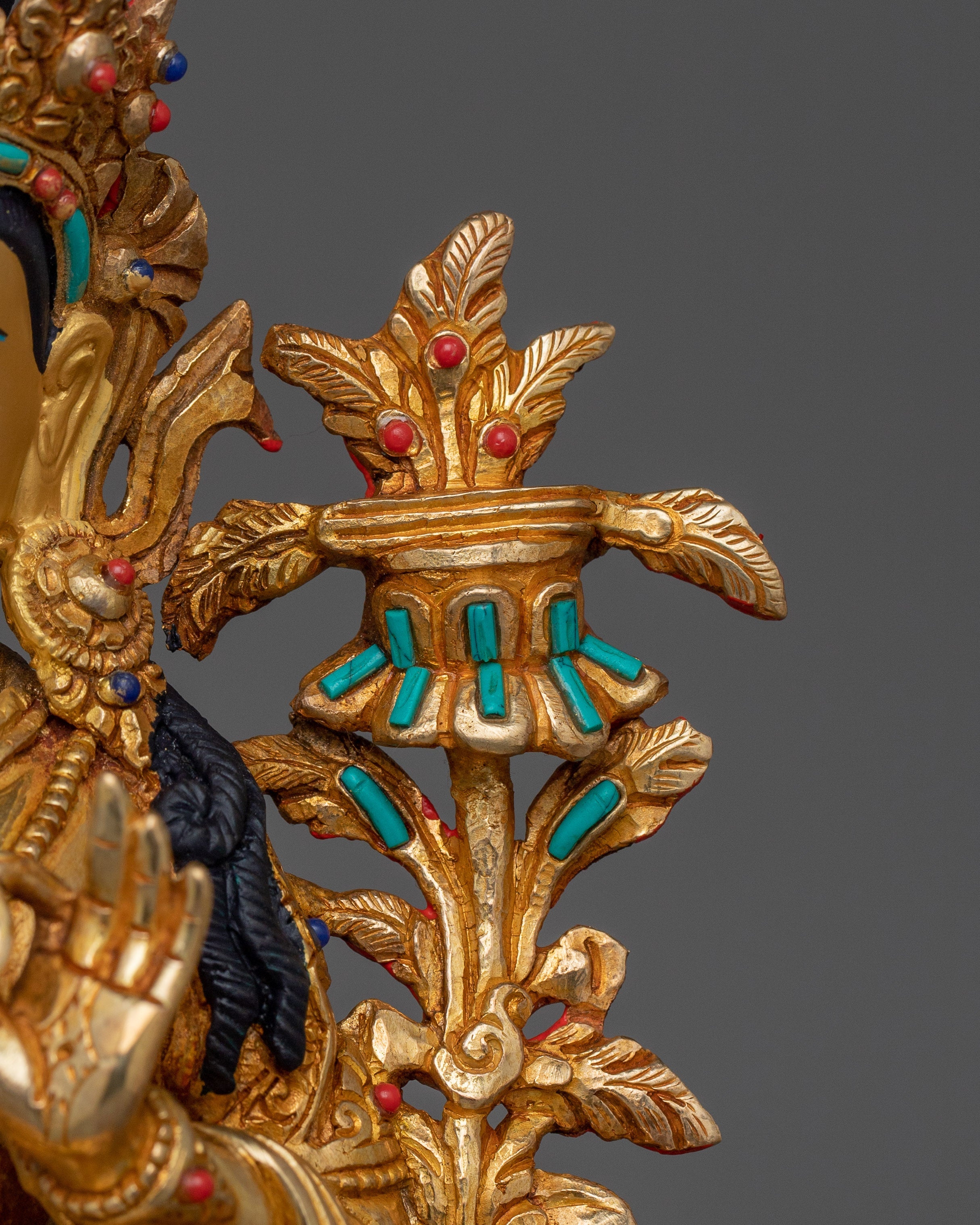 Sculpture of Manjushri Deity of wisdom | Holding the Sword of Clarity