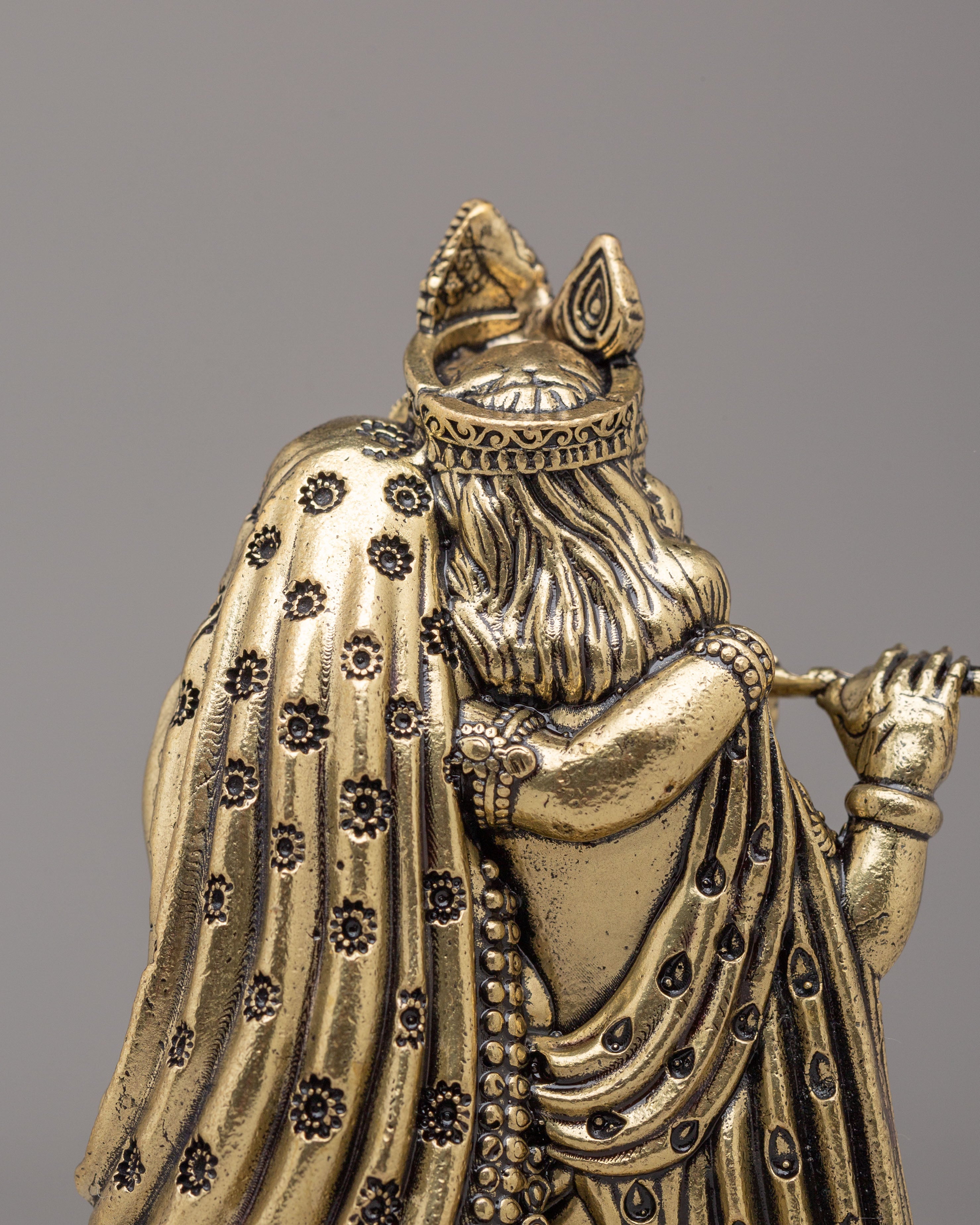 Himalayan Radha Krishna Altar Statue | Handcrafted Brass Statue