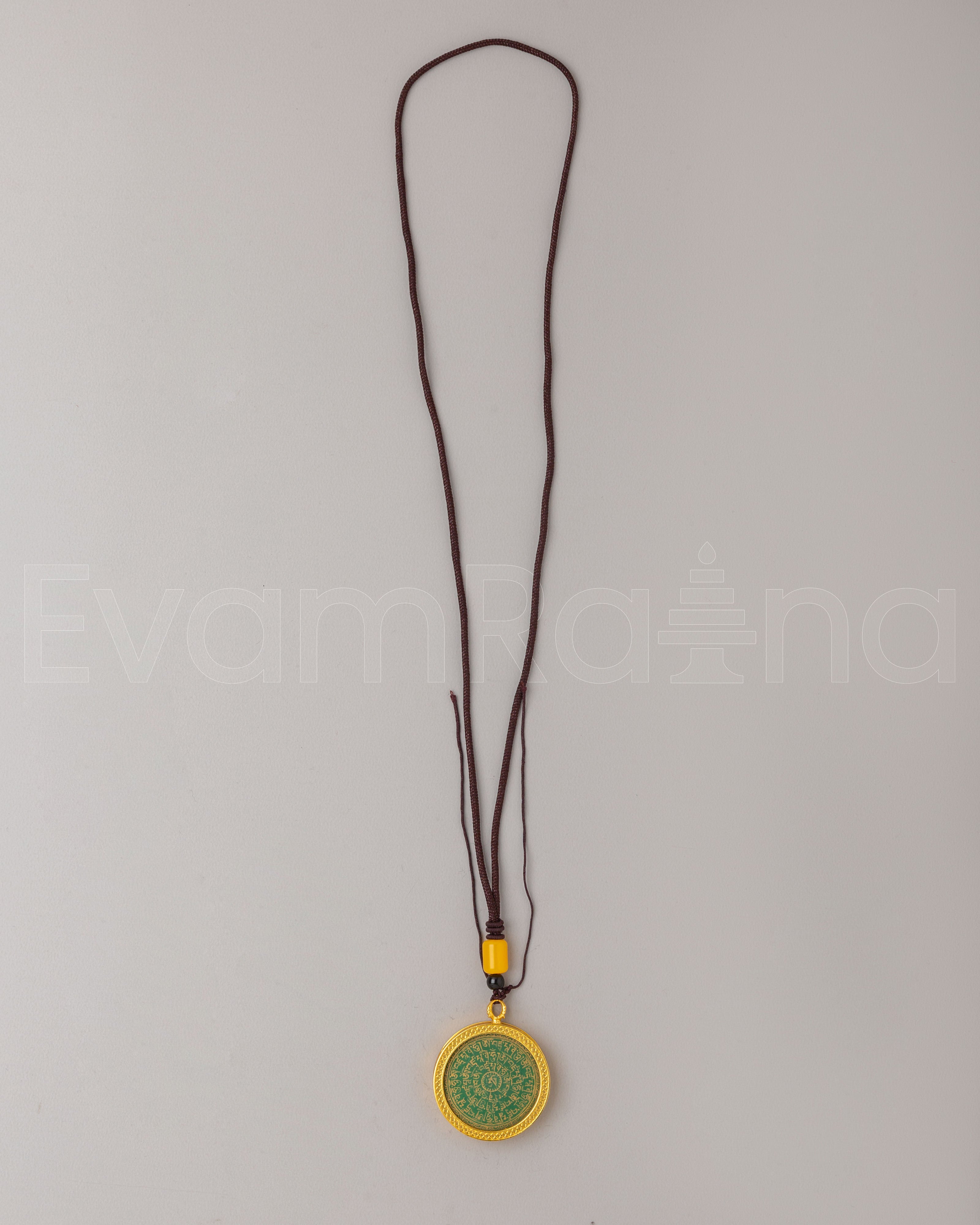 Tibetan Mantra Locket | Sacred Jewelry for Protection