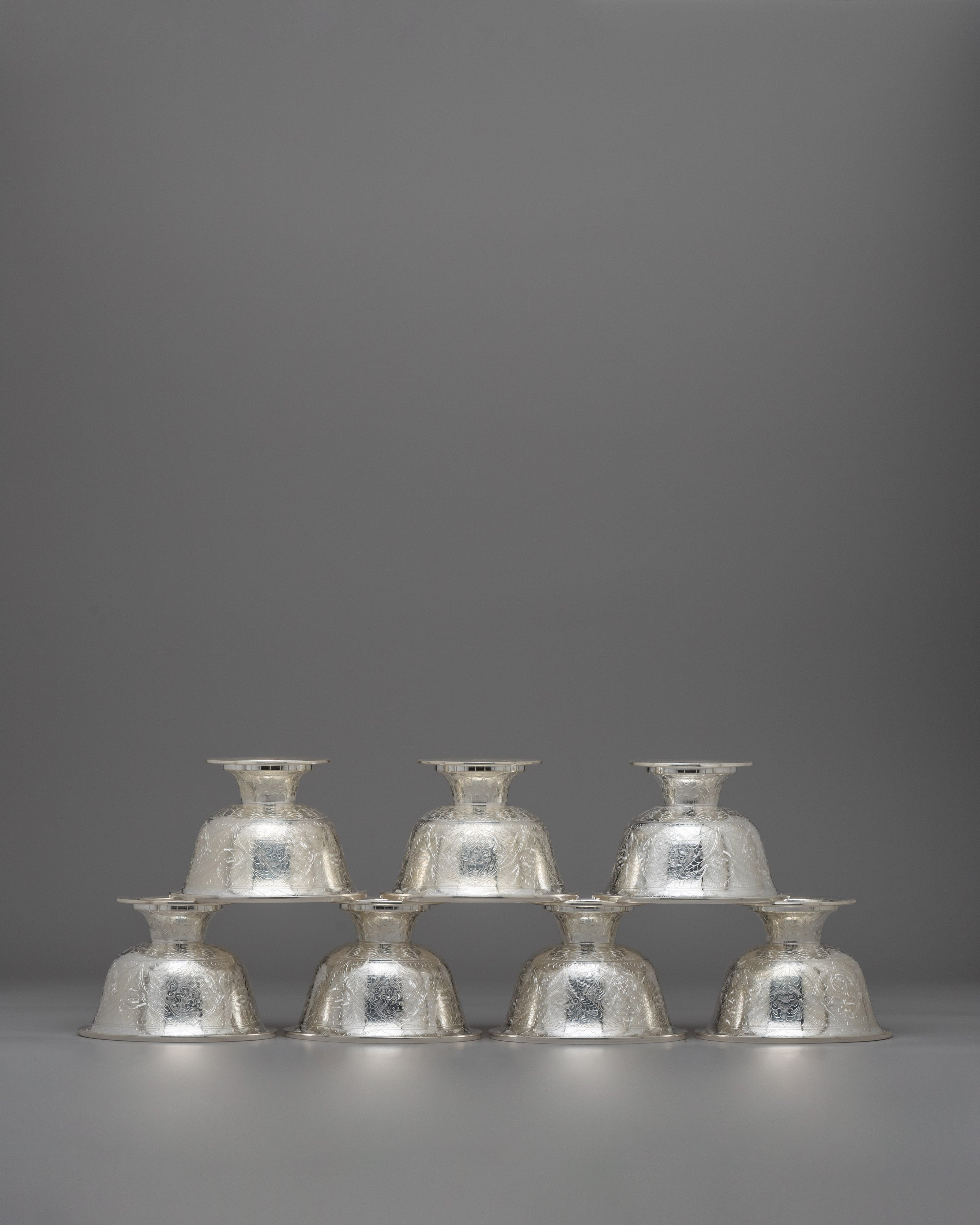 Tibetan Buddhist Offering Bowl Set