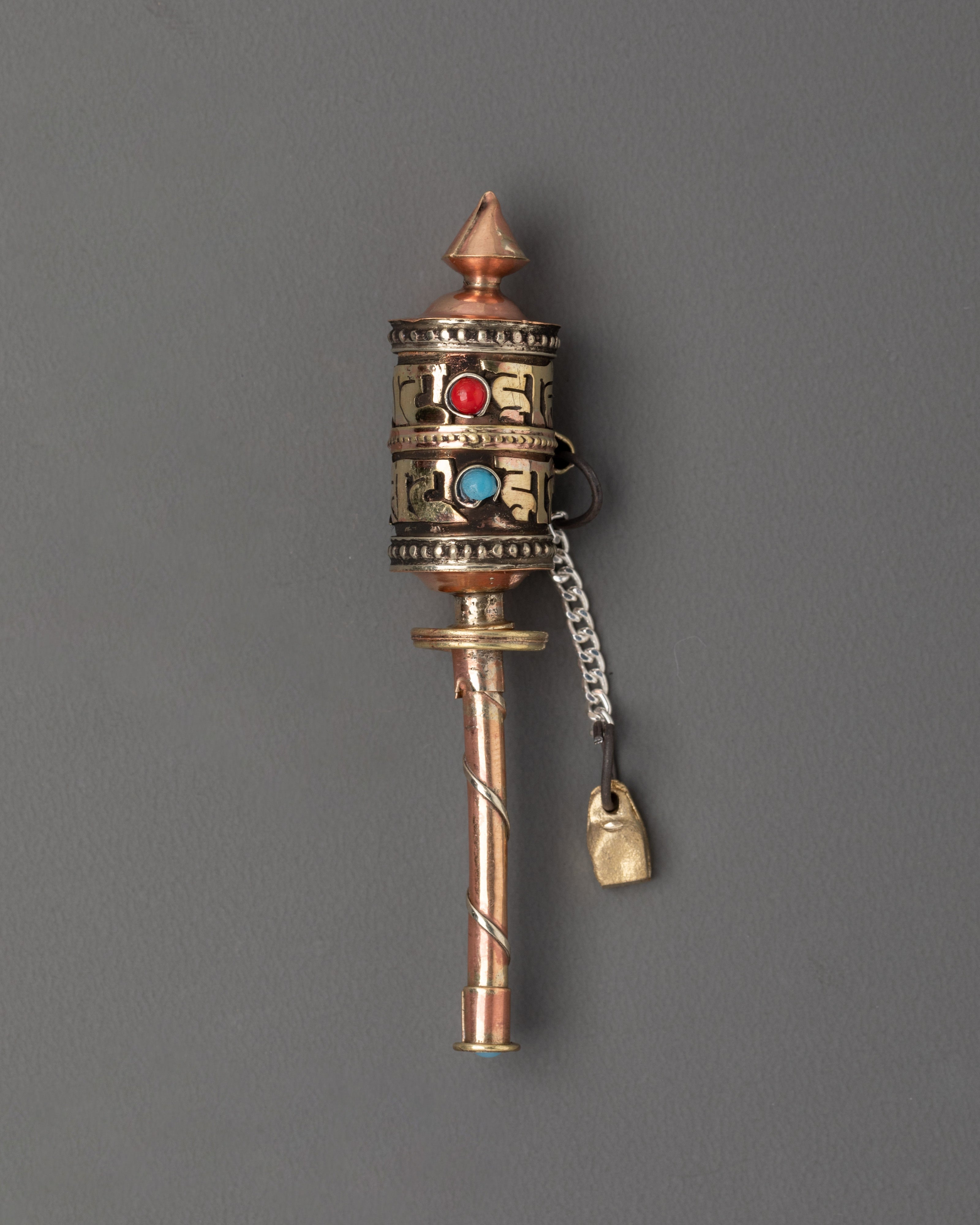 Sacred Mantra Engraved Prayer Wheel