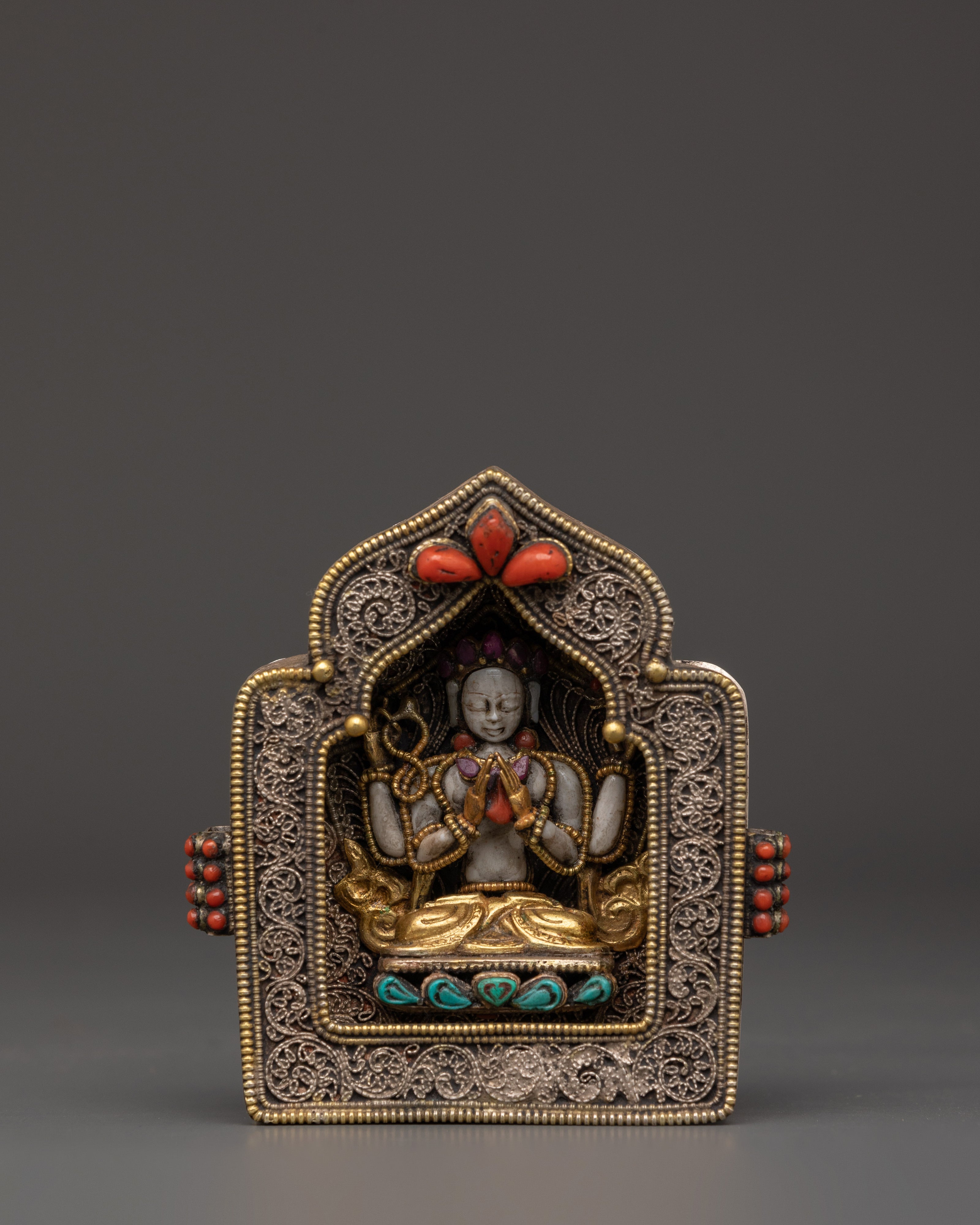 Silver Gold-Plated Ghau Box