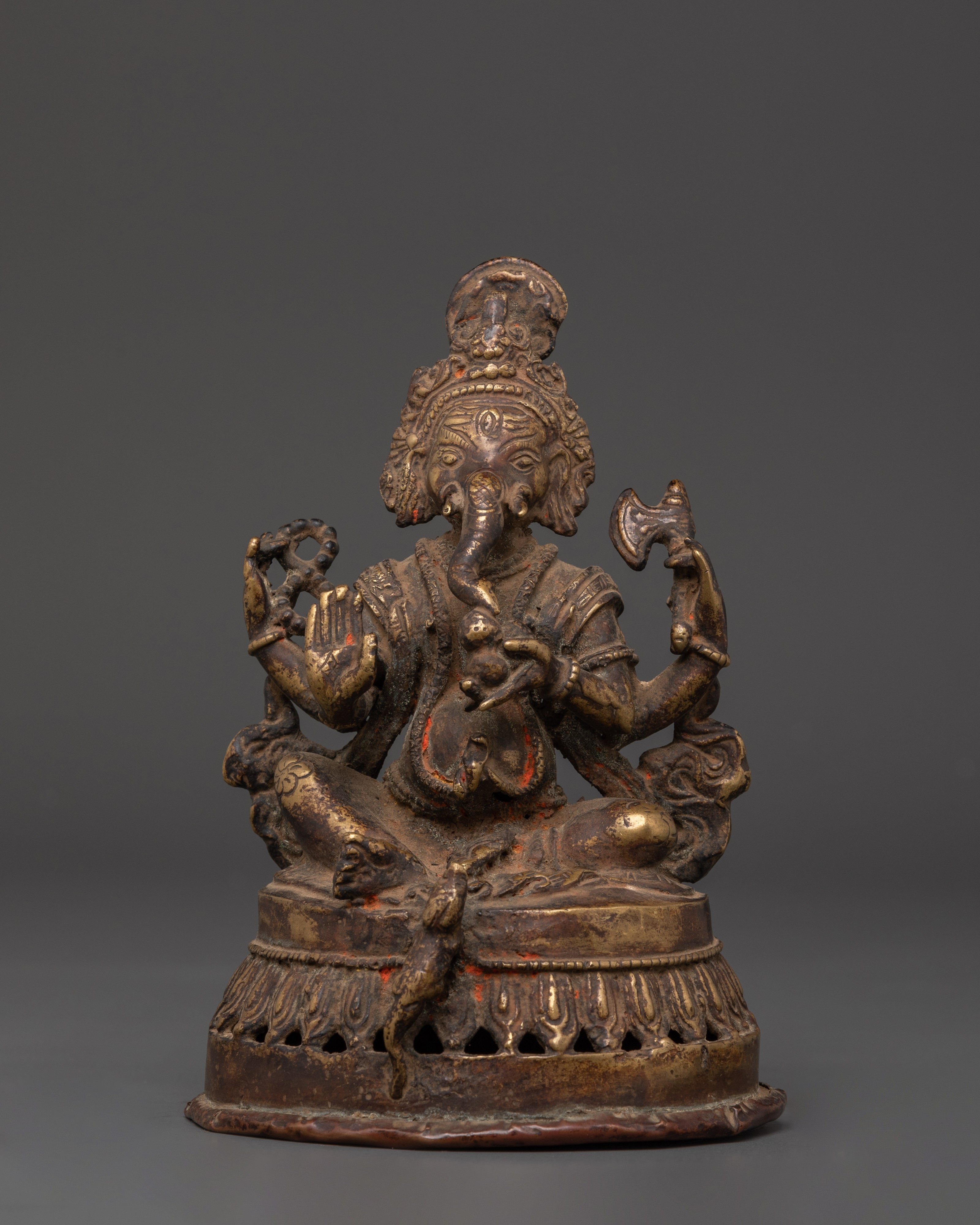 Copper Ganesh Handmade Statue